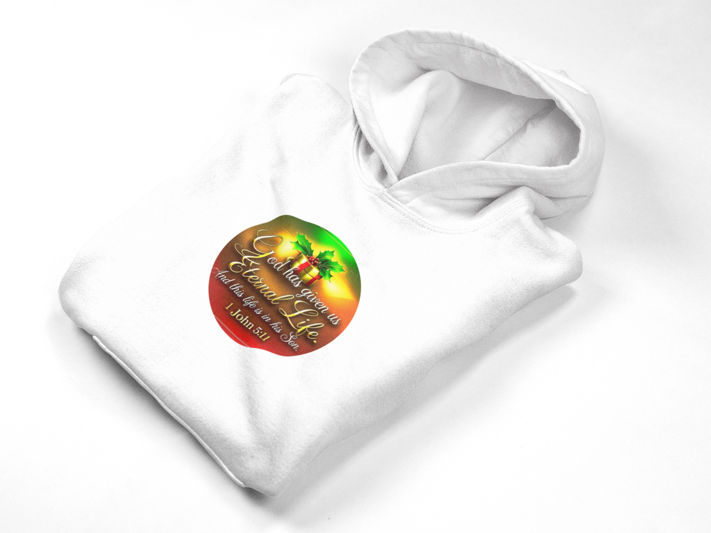 "Eternal Life Christmas" Unisex Midweight Softstyle Fleece Hoodie