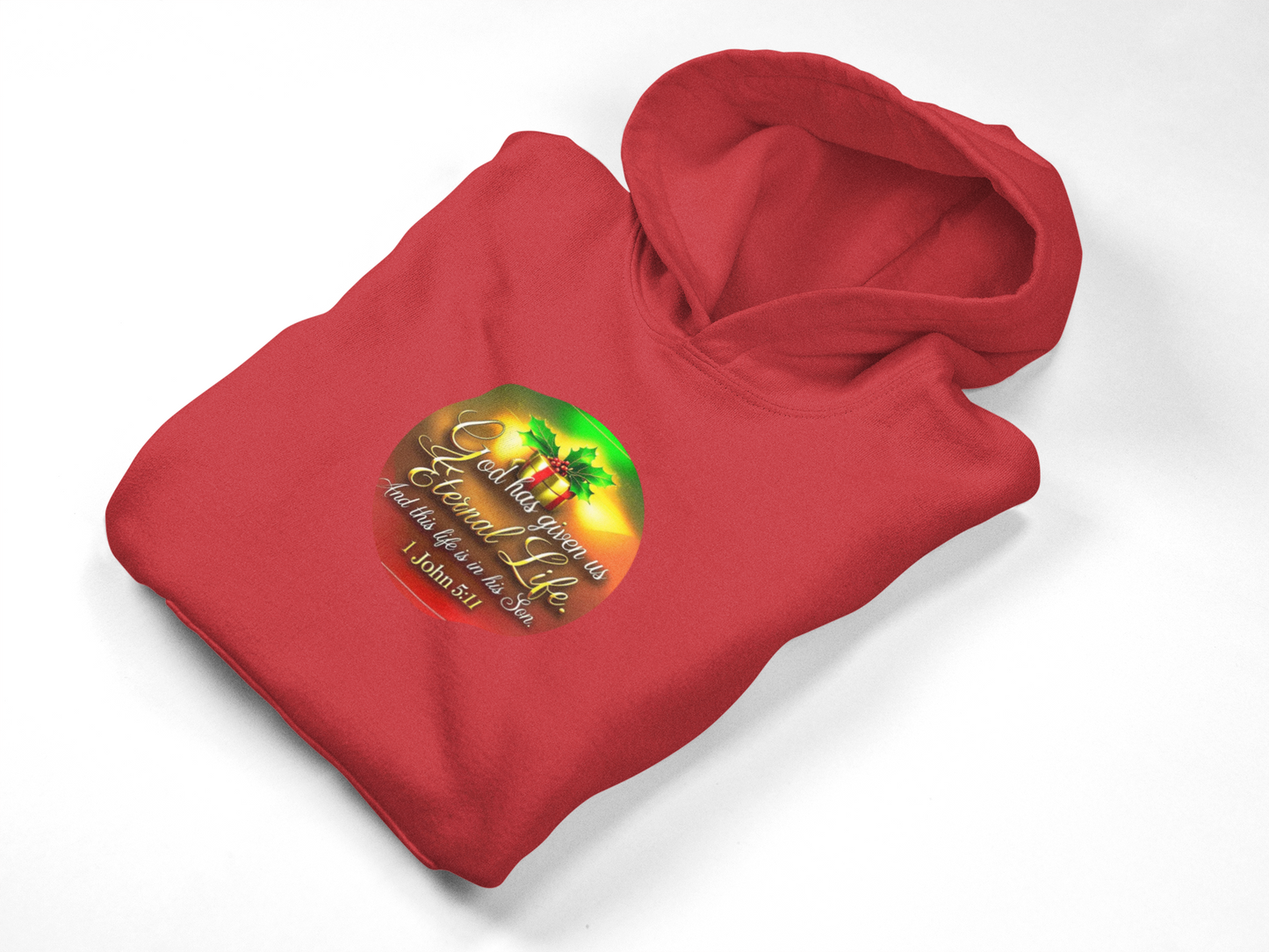 "Eternal Life Christmas" Unisex Midweight Softstyle Fleece Hoodie