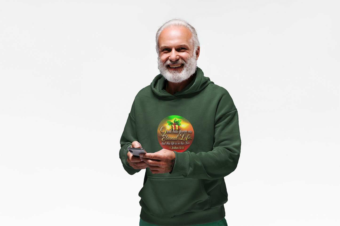 "Eternal Life Christmas" Unisex Midweight Softstyle Fleece Hoodie