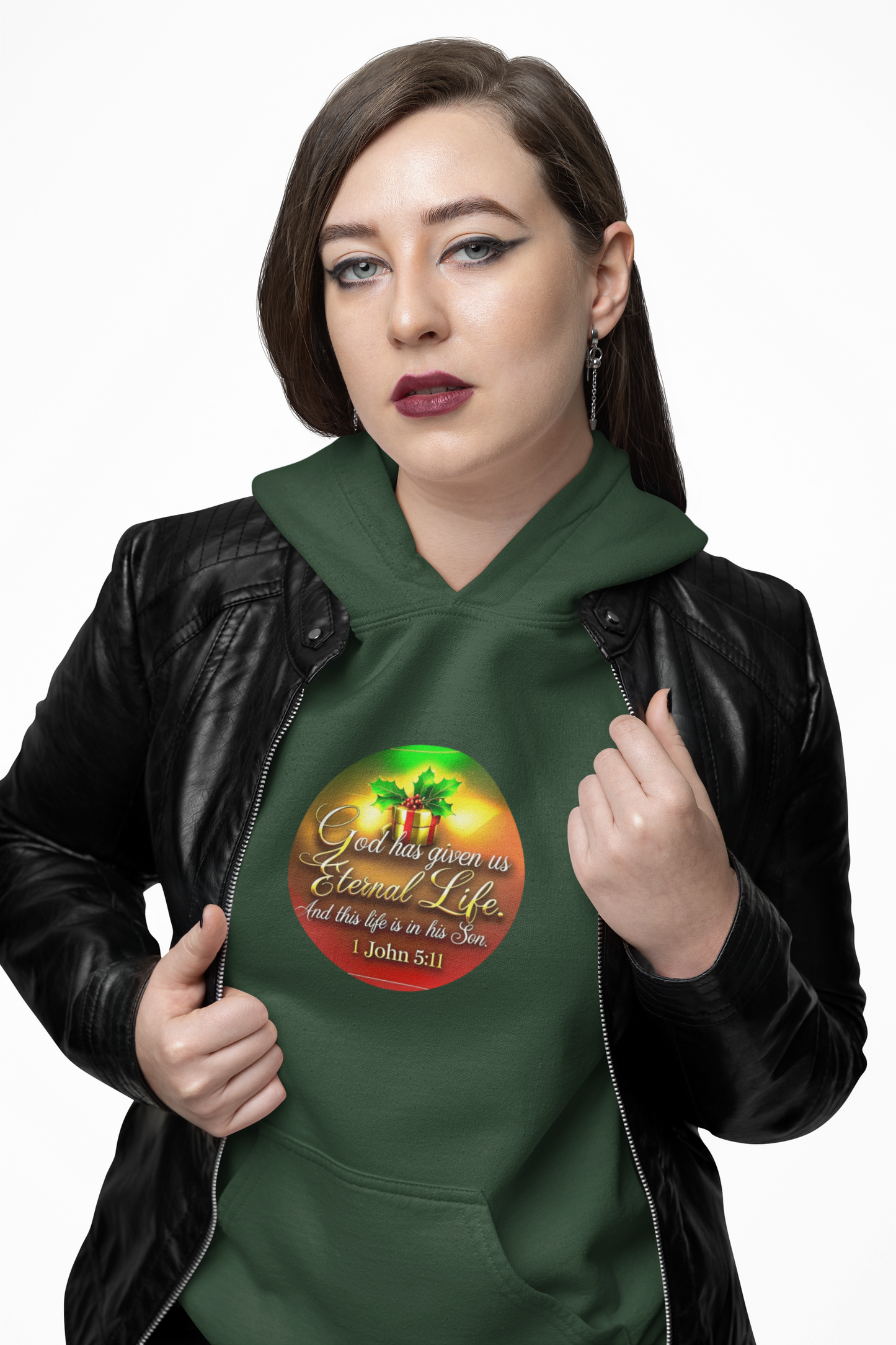 "Eternal Life Christmas" Unisex Midweight Softstyle Fleece Hoodie