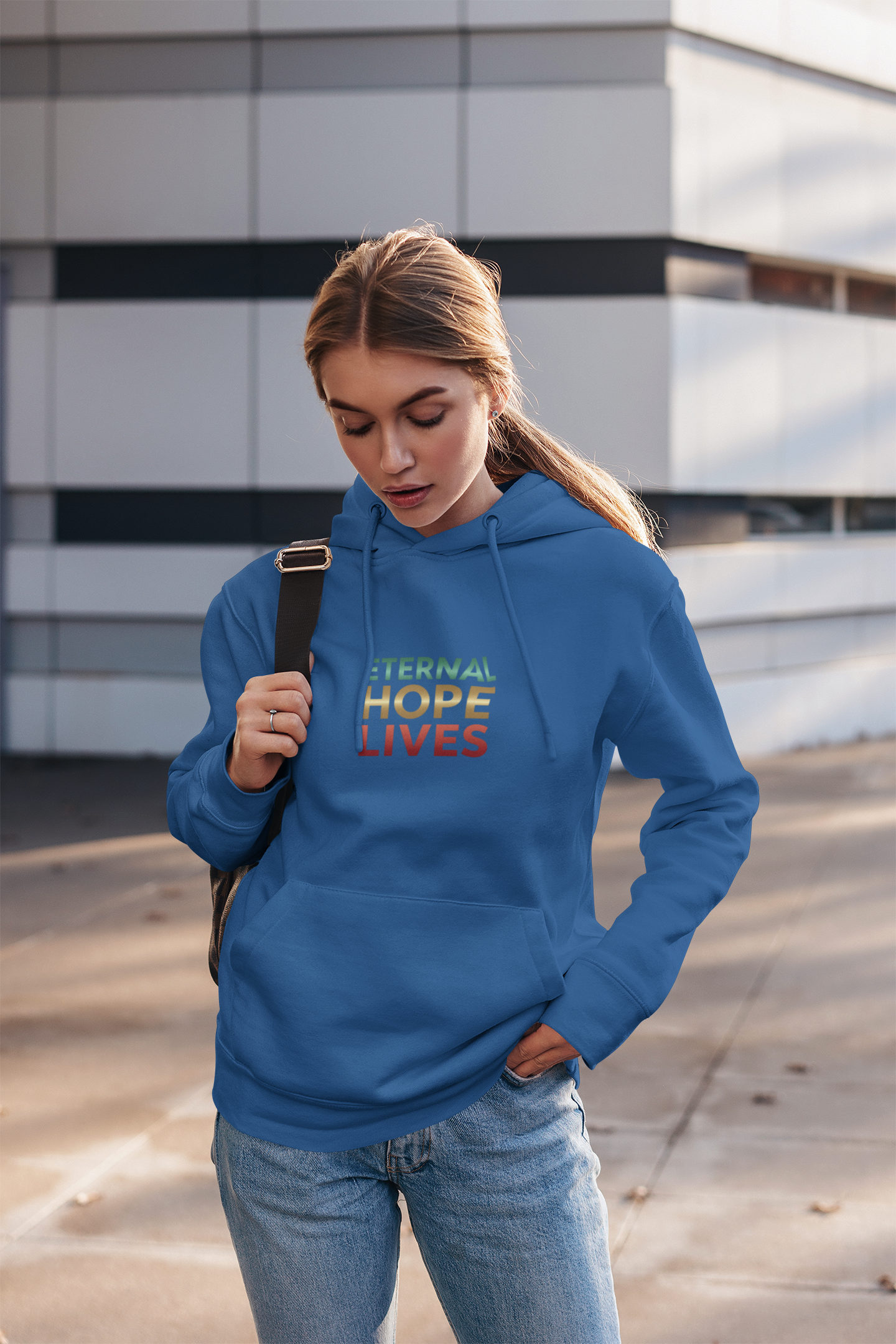 Eternal Hope Lives Unisex Midweight Softstyle Fleece Hoodie