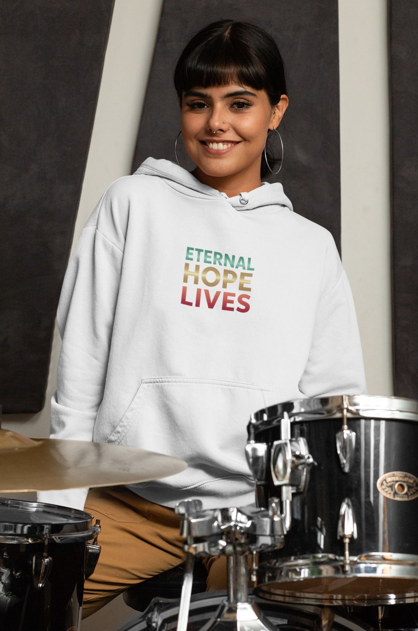 Eternal Hope Lives Unisex Midweight Softstyle Fleece Hoodie