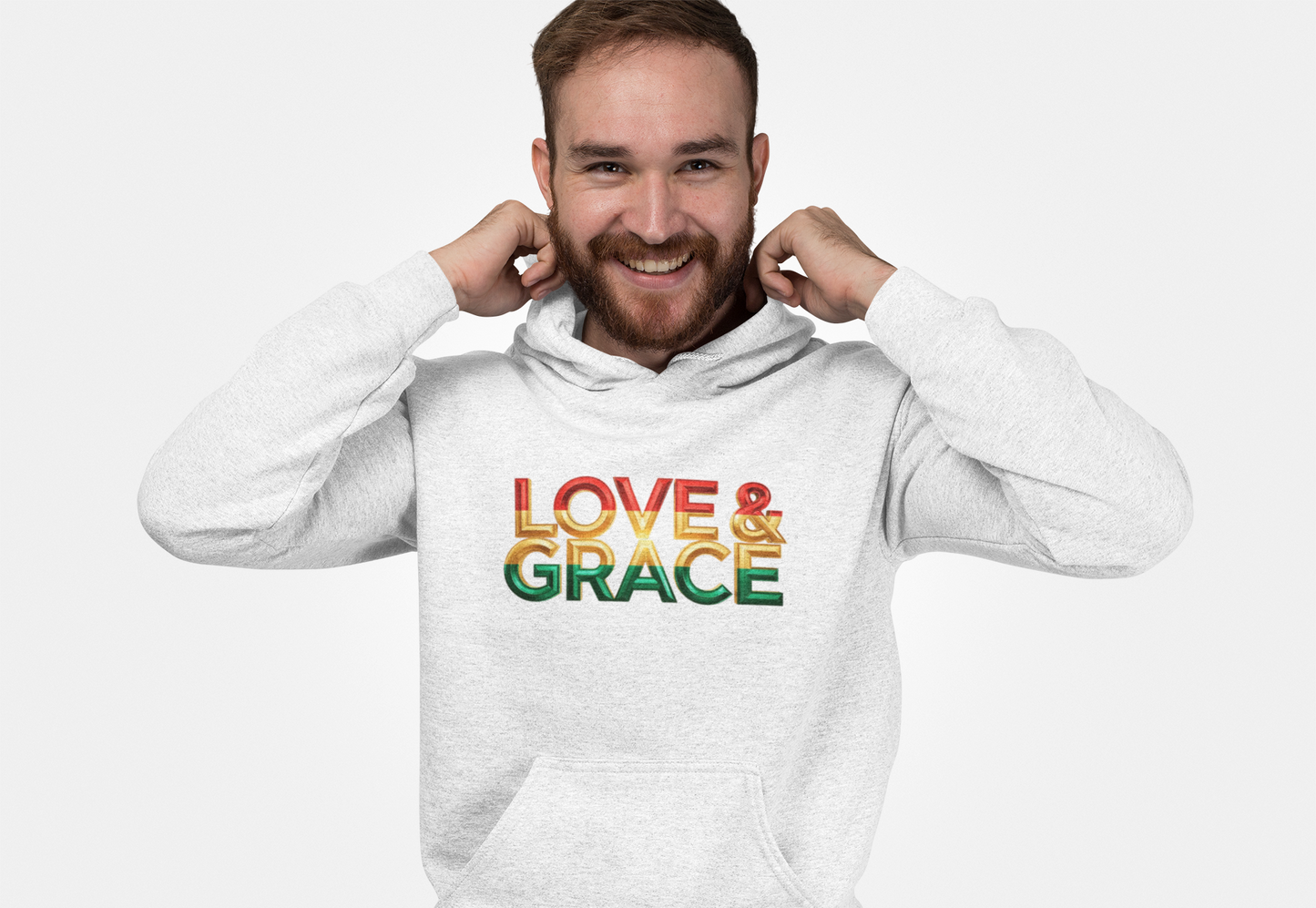 Love & Grace" Unisex Midweight Softstyle Fleece Hoodie