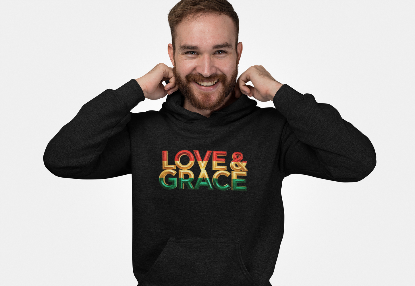 Love & Grace" Unisex Midweight Softstyle Fleece Hoodie