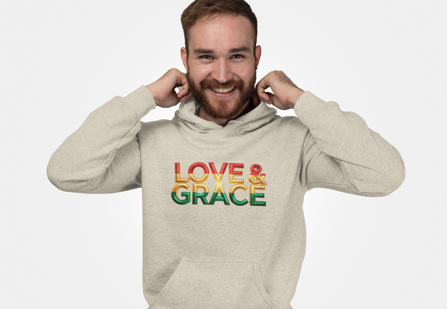 Love & Grace" Unisex Midweight Softstyle Fleece Hoodie