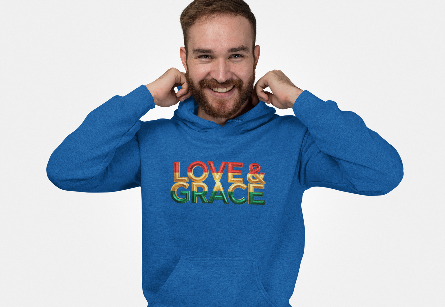 Love & Grace" Unisex Midweight Softstyle Fleece Hoodie