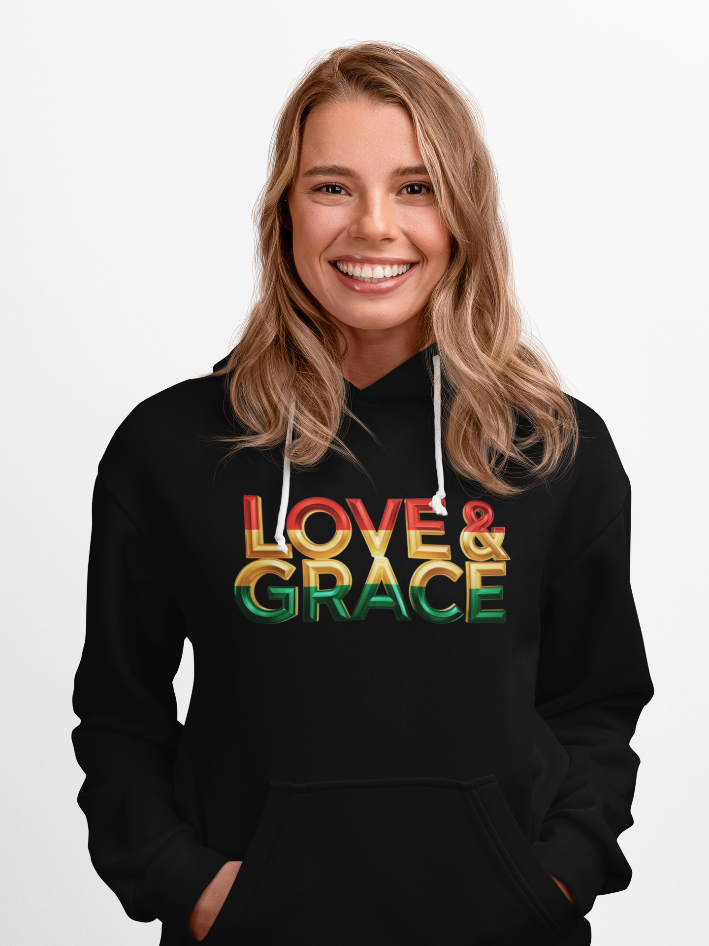 Love & Grace" Unisex Midweight Softstyle Fleece Hoodie