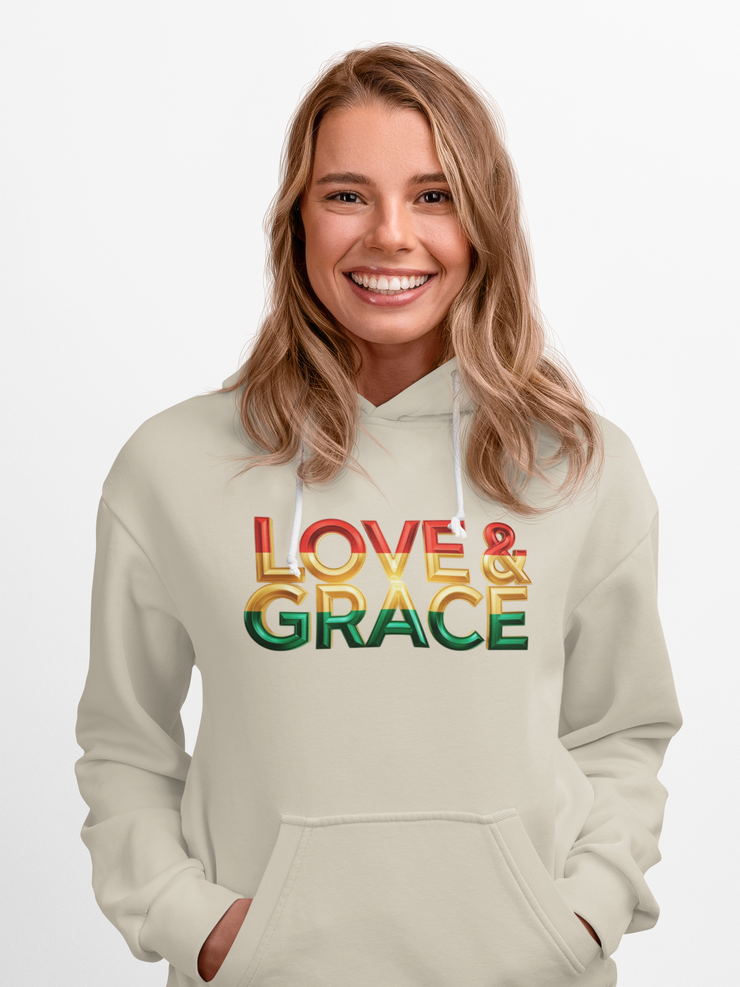 Love & Grace" Unisex Midweight Softstyle Fleece Hoodie