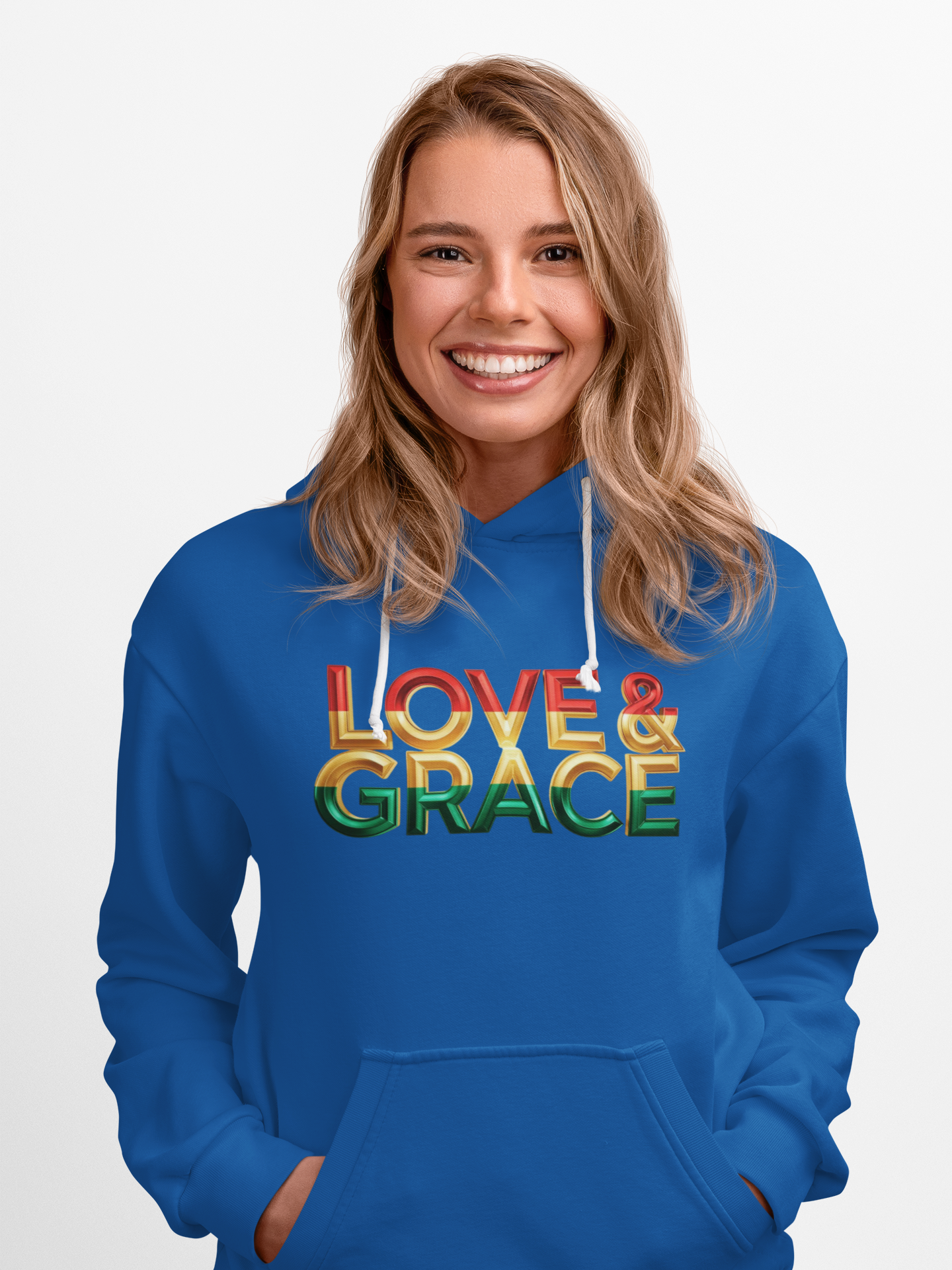 Love & Grace" Unisex Midweight Softstyle Fleece Hoodie