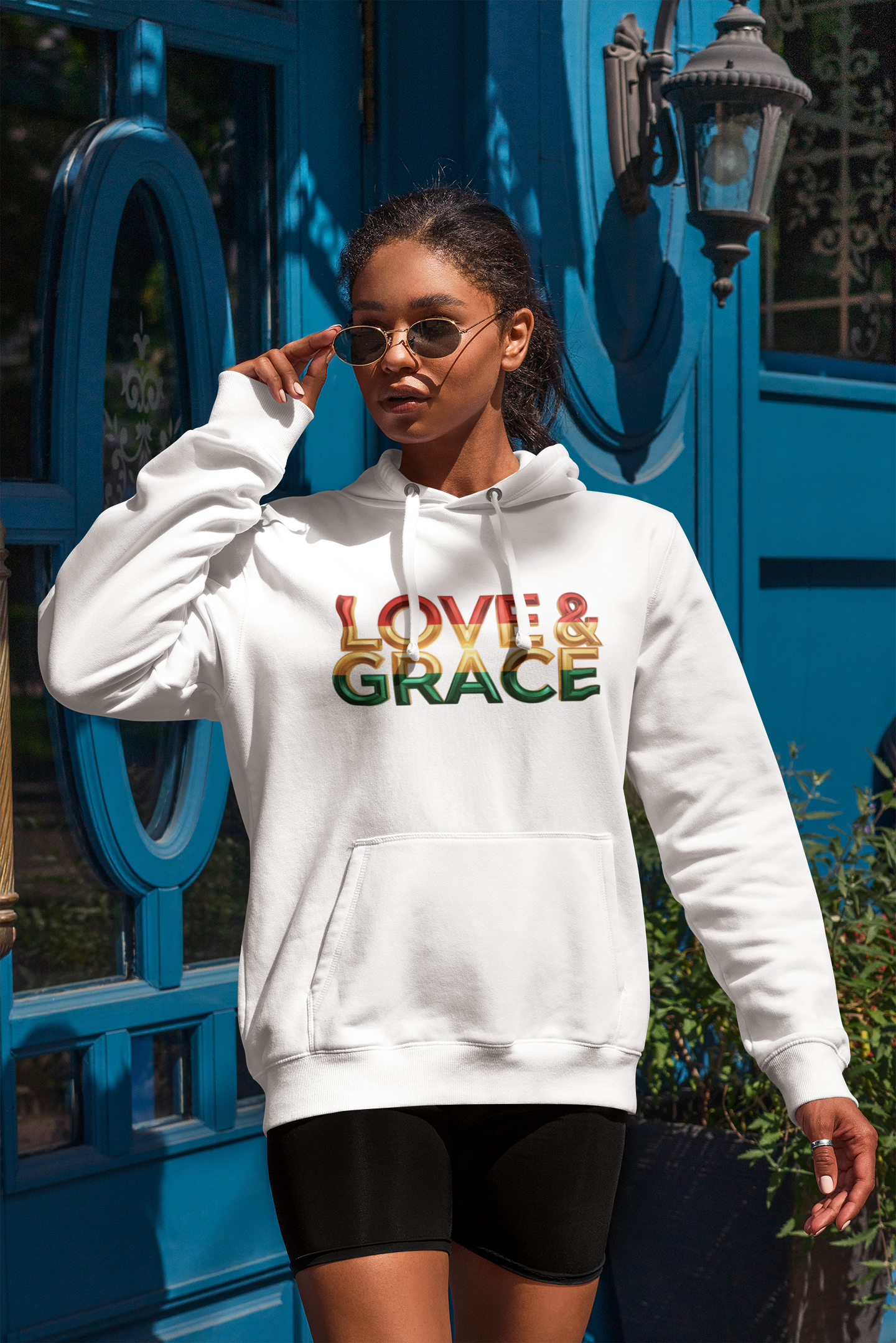 Love & Grace" Unisex Midweight Softstyle Fleece Hoodie