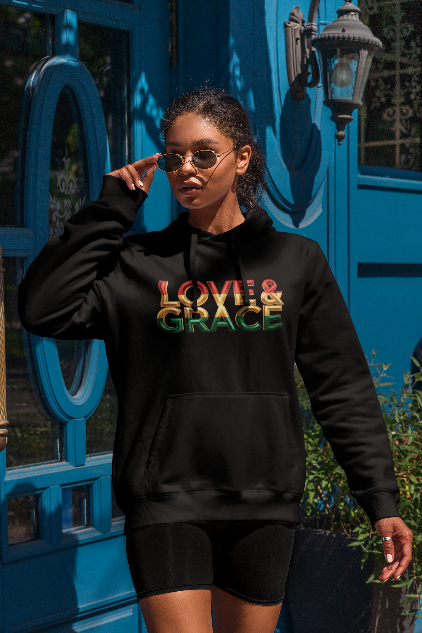 Love & Grace" Unisex Midweight Softstyle Fleece Hoodie