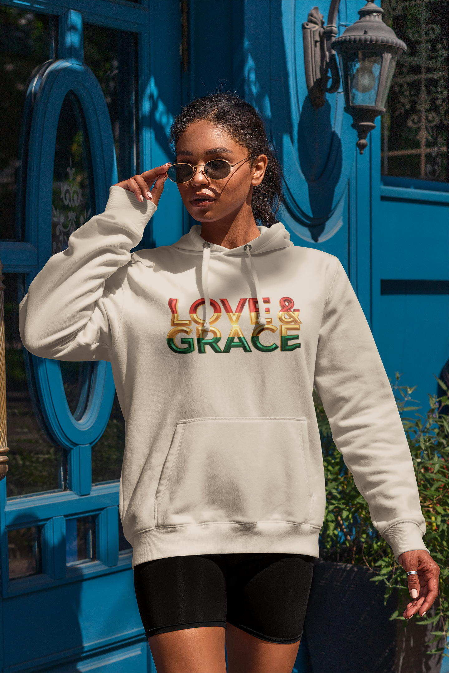Love & Grace" Unisex Midweight Softstyle Fleece Hoodie