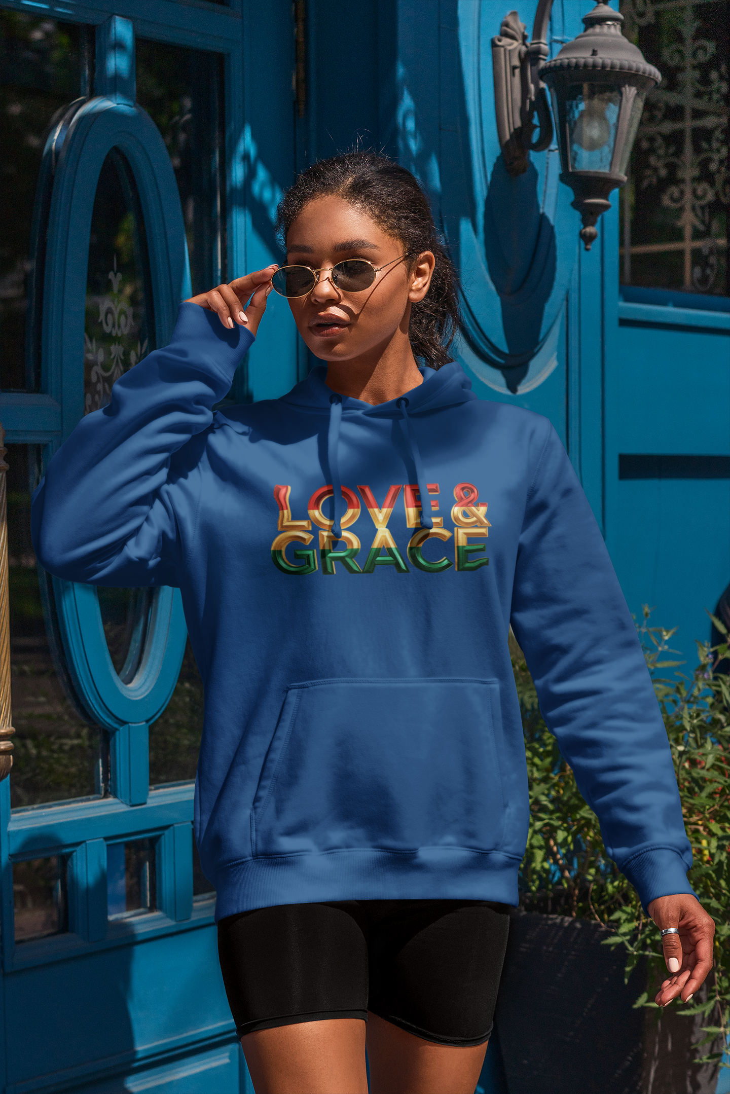 Love & Grace" Unisex Midweight Softstyle Fleece Hoodie