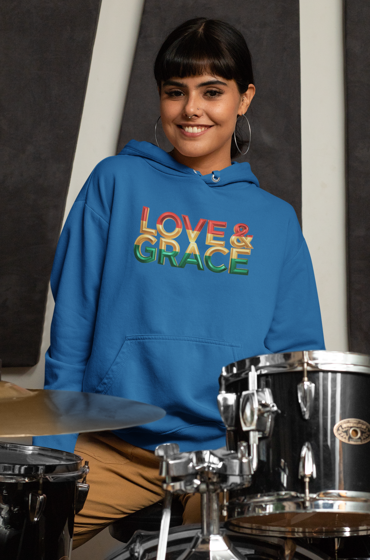 Love & Grace" Unisex Midweight Softstyle Fleece Hoodie