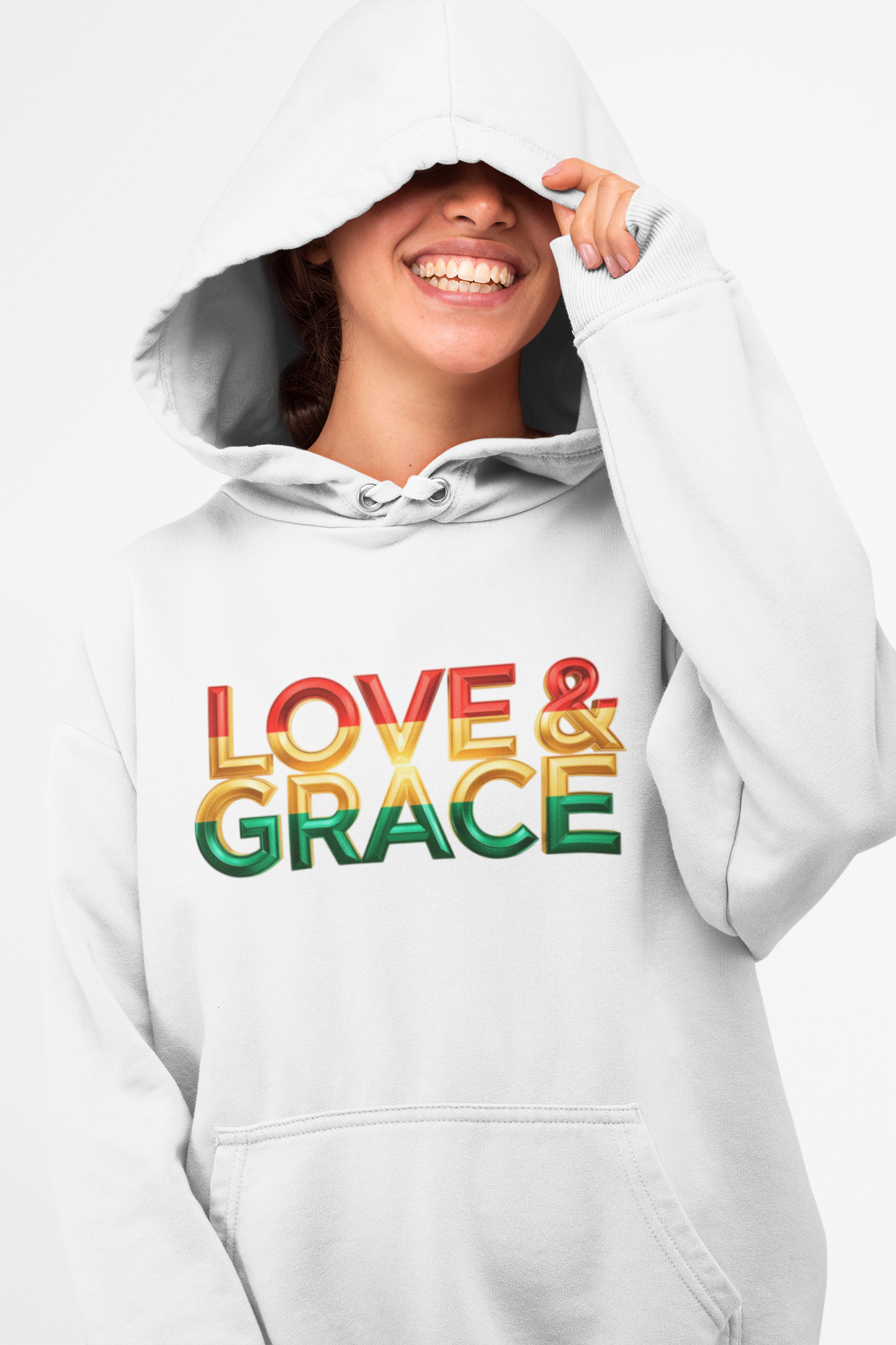Love & Grace" Unisex Midweight Softstyle Fleece Hoodie