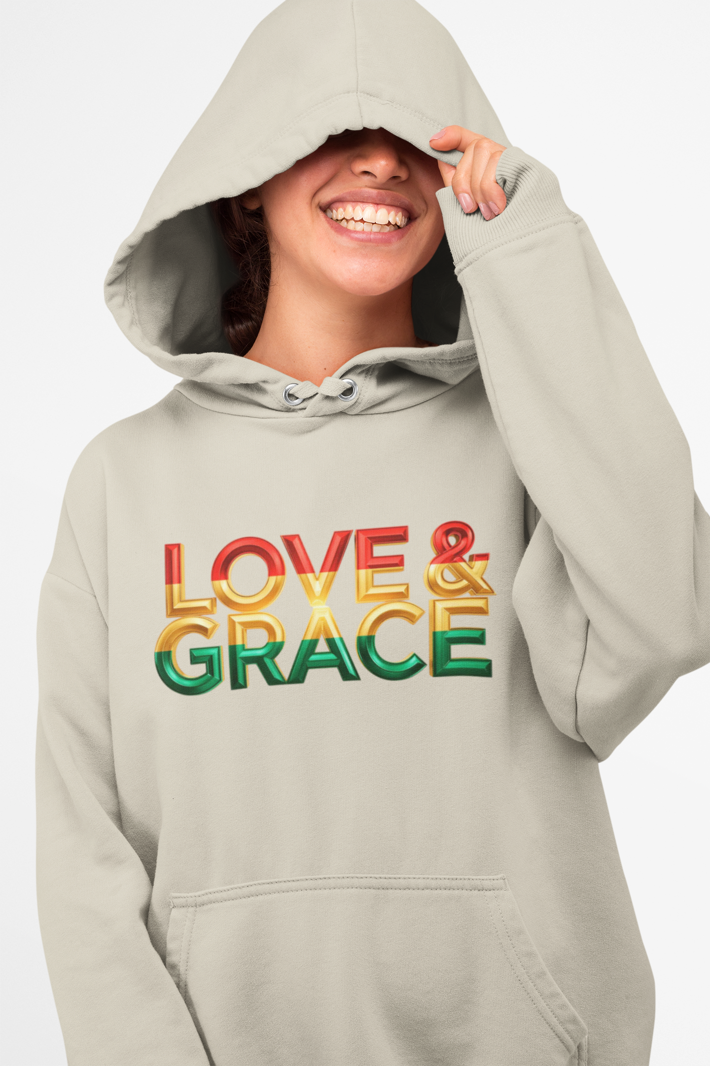 Love & Grace" Unisex Midweight Softstyle Fleece Hoodie