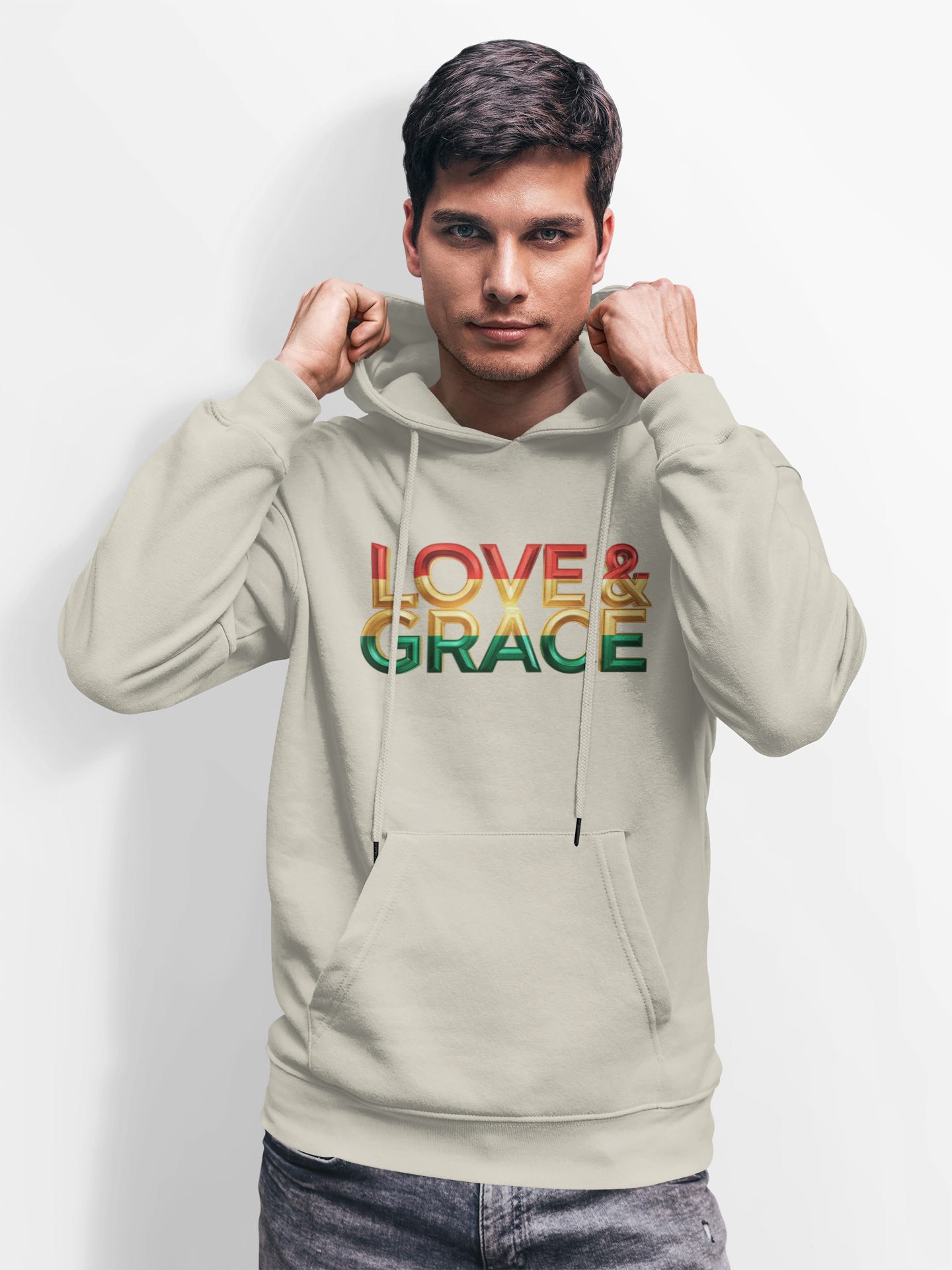 Love & Grace" Unisex Midweight Softstyle Fleece Hoodie