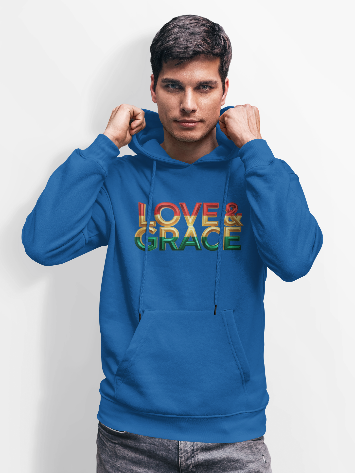 Love & Grace" Unisex Midweight Softstyle Fleece Hoodie