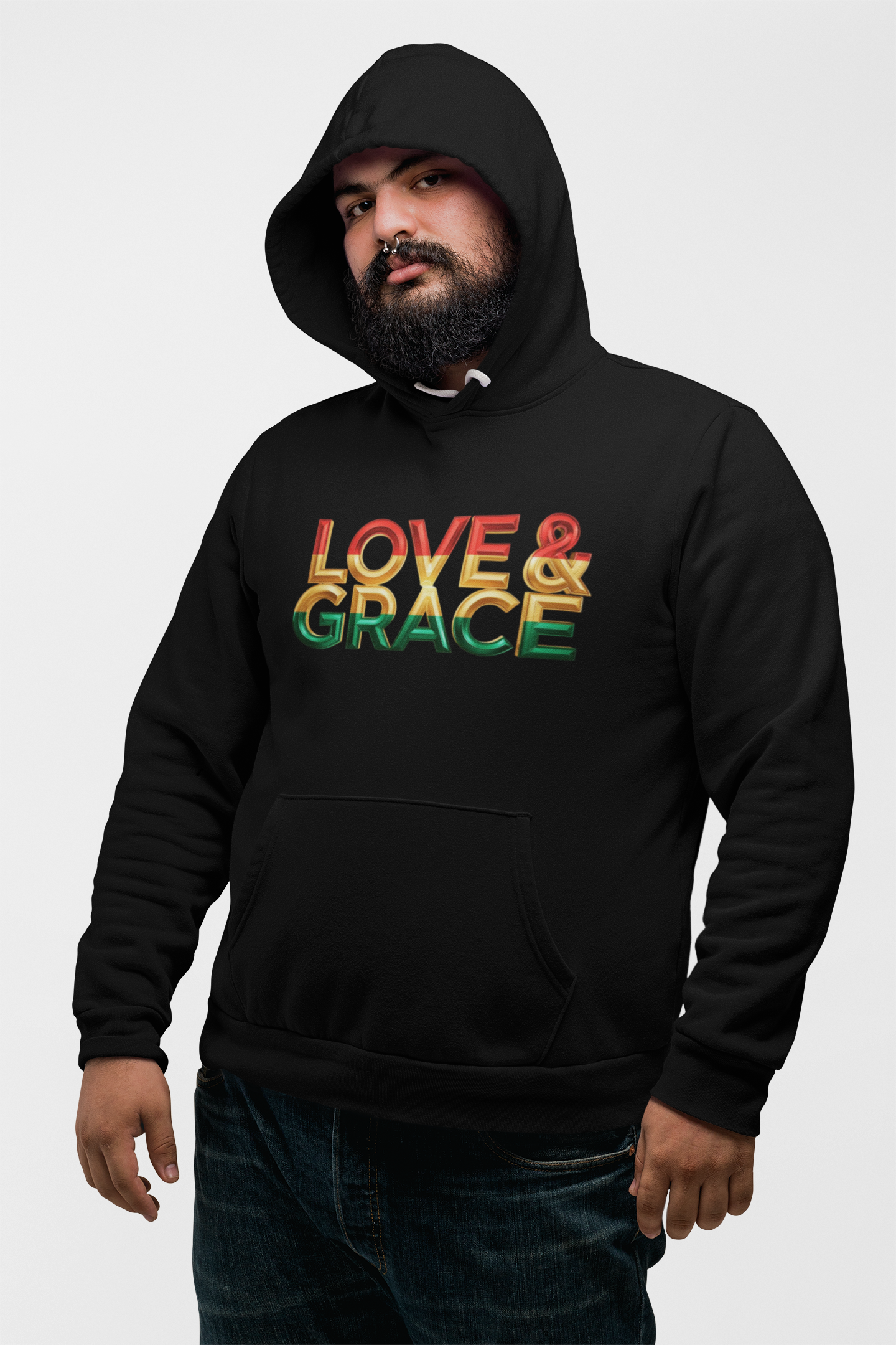 Love & Grace" Unisex Midweight Softstyle Fleece Hoodie