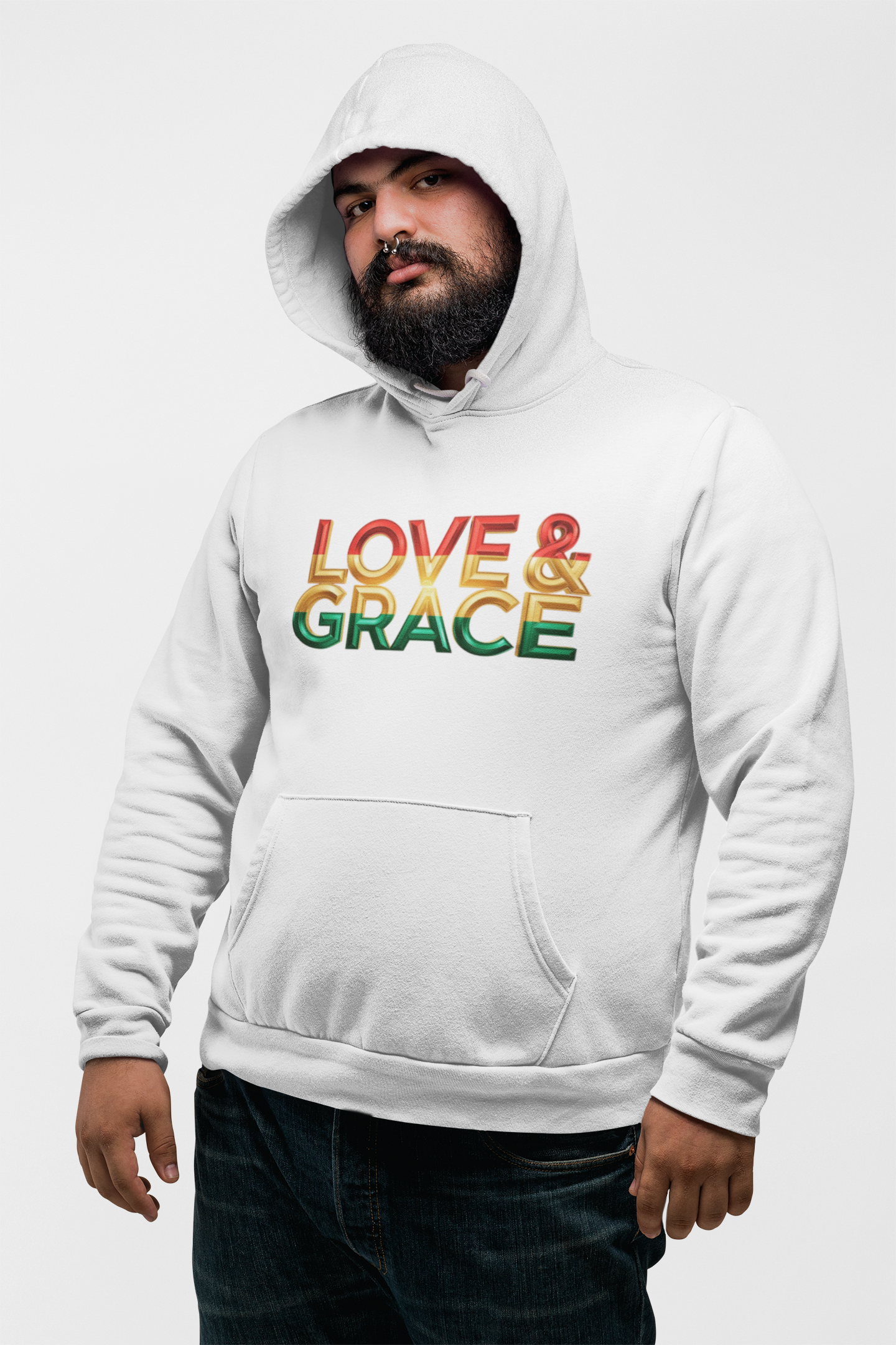 Love & Grace" Unisex Midweight Softstyle Fleece Hoodie