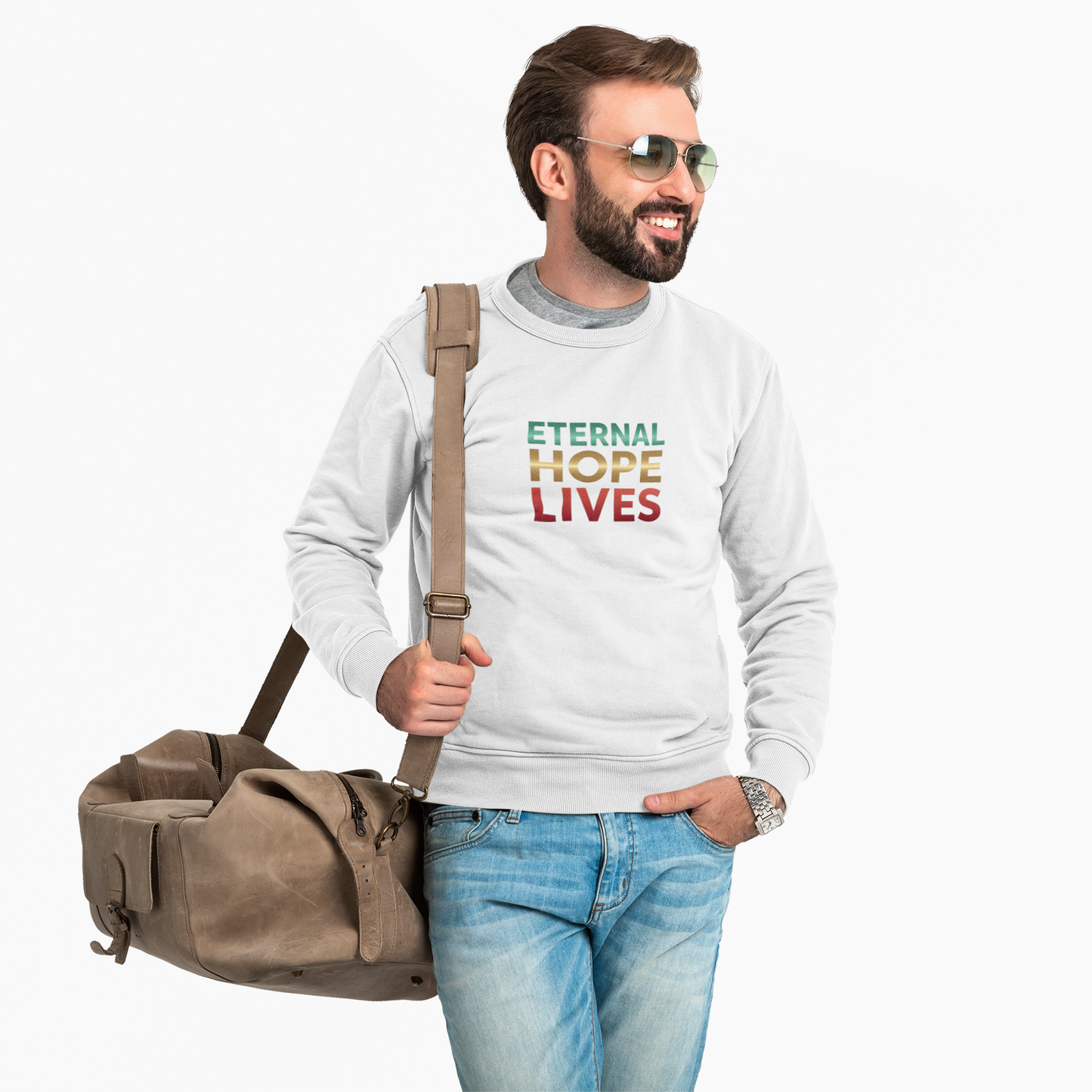 “Eternal Hope Lives” — Gildan 18000 Crewneck Sweatshirt