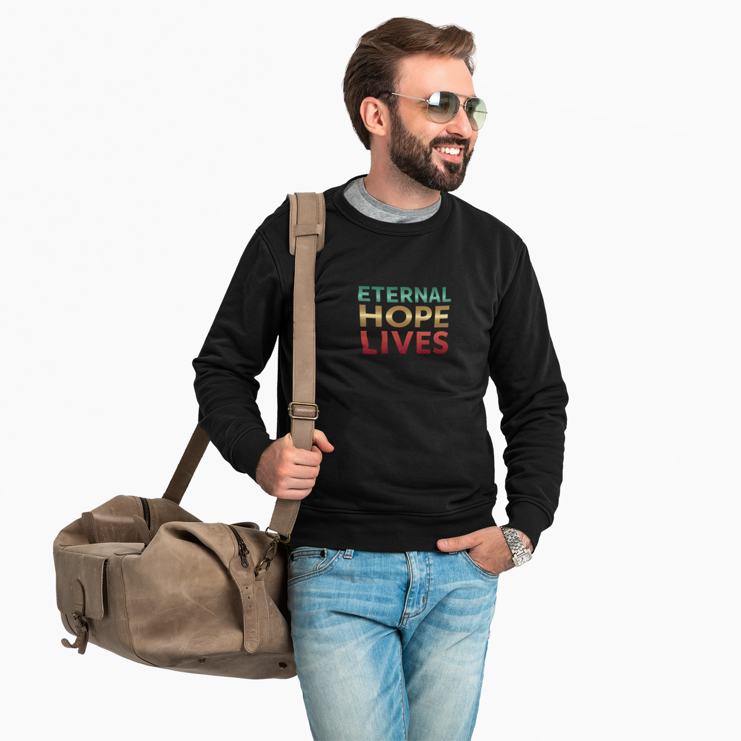 “Eternal Hope Lives” — Gildan 18000 Crewneck Sweatshirt