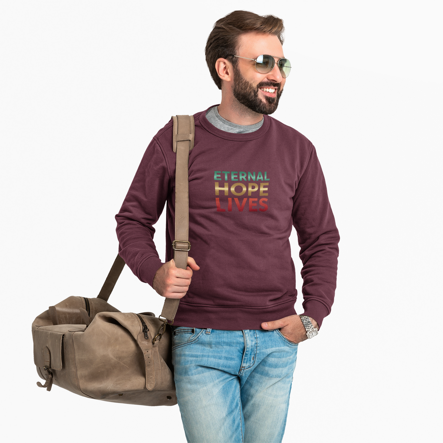 “Eternal Hope Lives” — Gildan 18000 Crewneck Sweatshirt