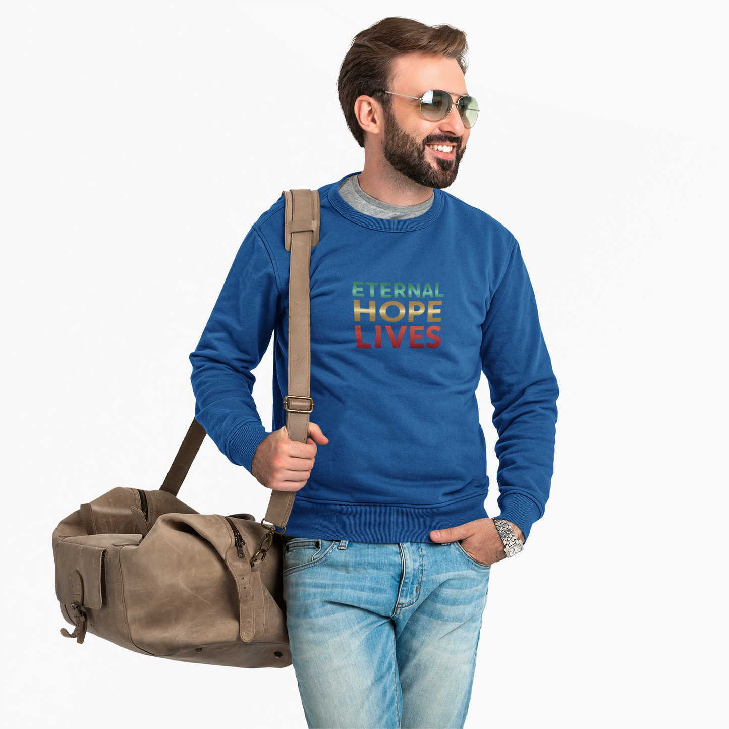 “Eternal Hope Lives” — Gildan 18000 Crewneck Sweatshirt