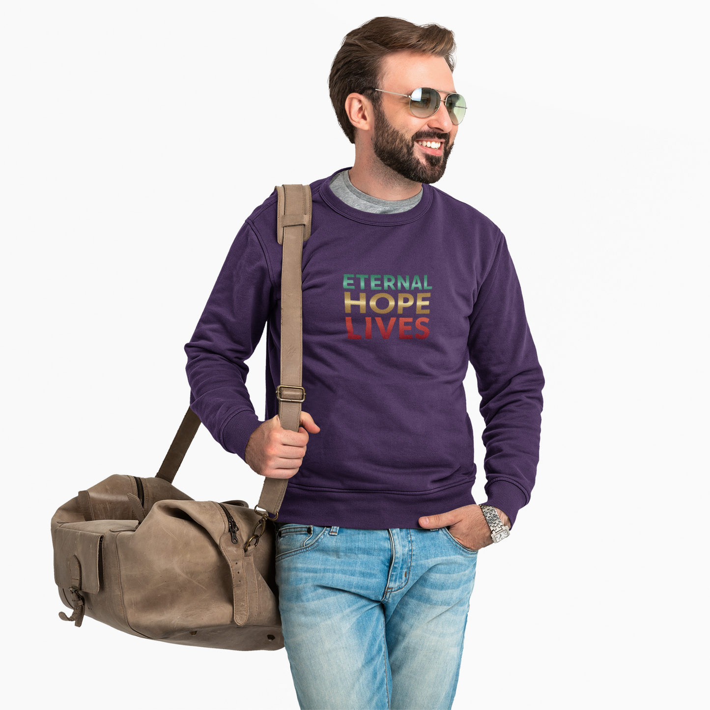 “Eternal Hope Lives” — Gildan 18000 Crewneck Sweatshirt