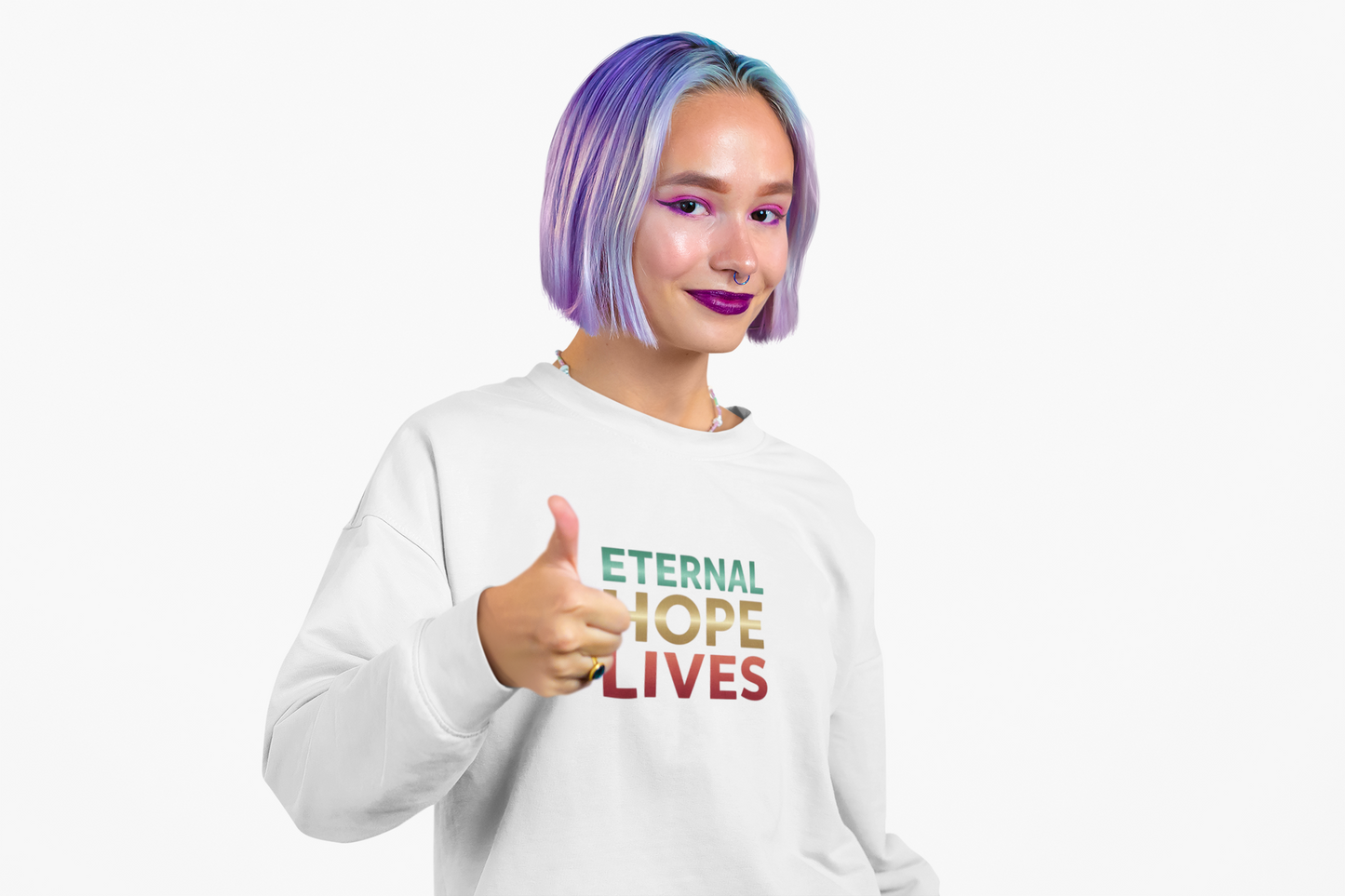“Eternal Hope Lives” — Gildan 18000 Crewneck Sweatshirt