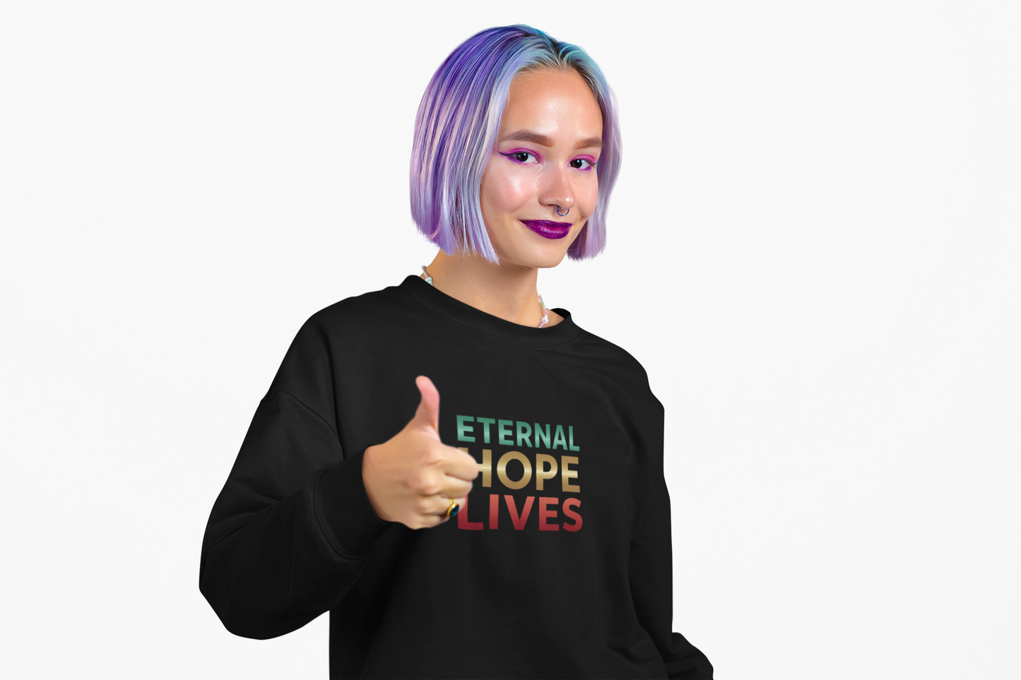 “Eternal Hope Lives” — Gildan 18000 Crewneck Sweatshirt