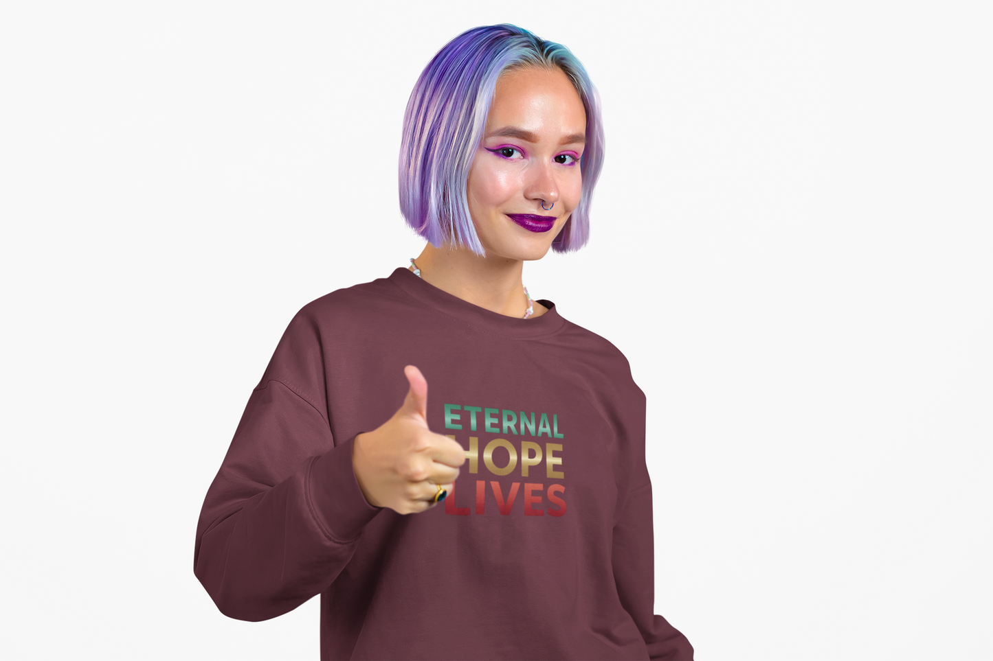 “Eternal Hope Lives” — Gildan 18000 Crewneck Sweatshirt