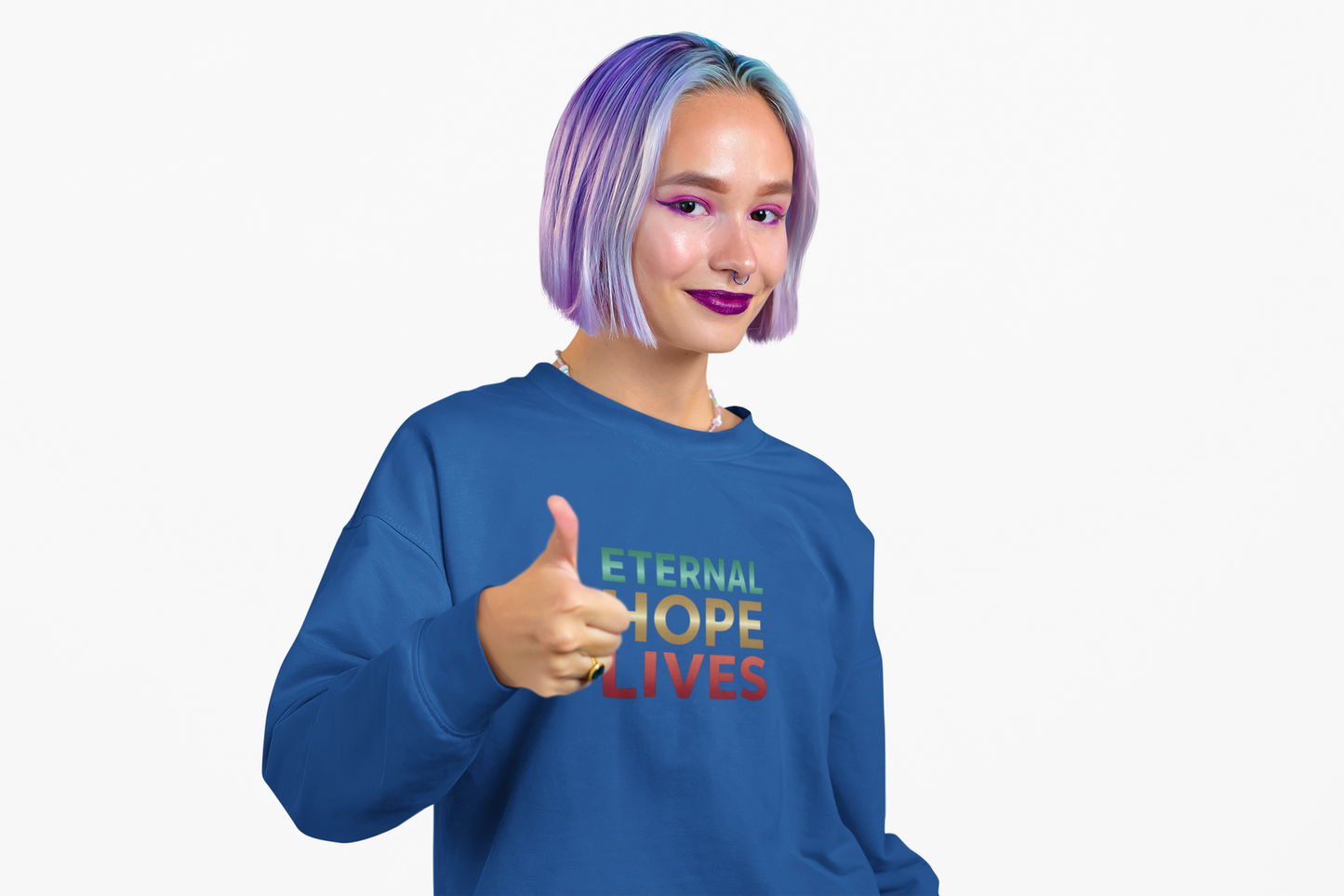 “Eternal Hope Lives” — Gildan 18000 Crewneck Sweatshirt