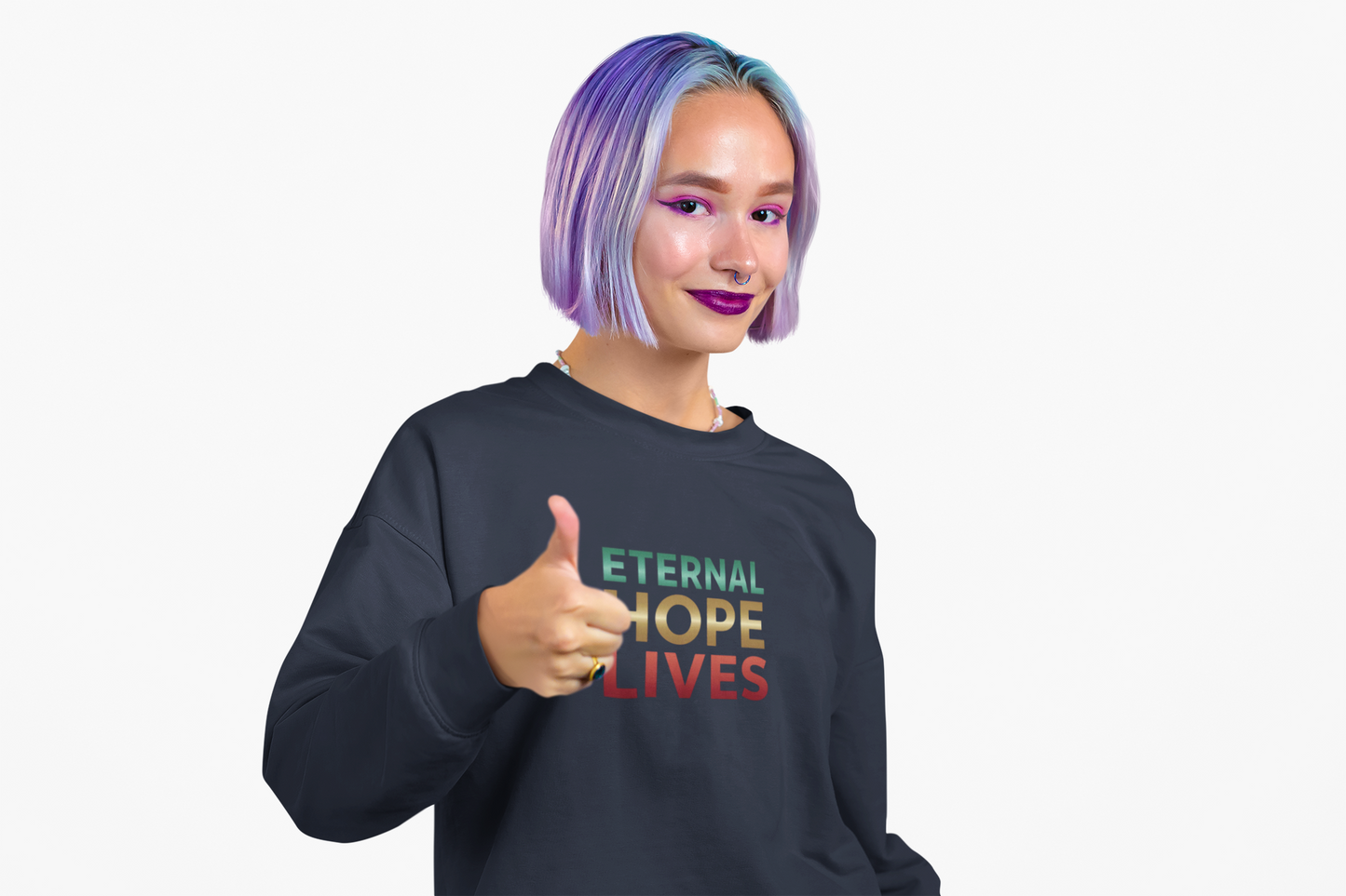 “Eternal Hope Lives” — Gildan 18000 Crewneck Sweatshirt