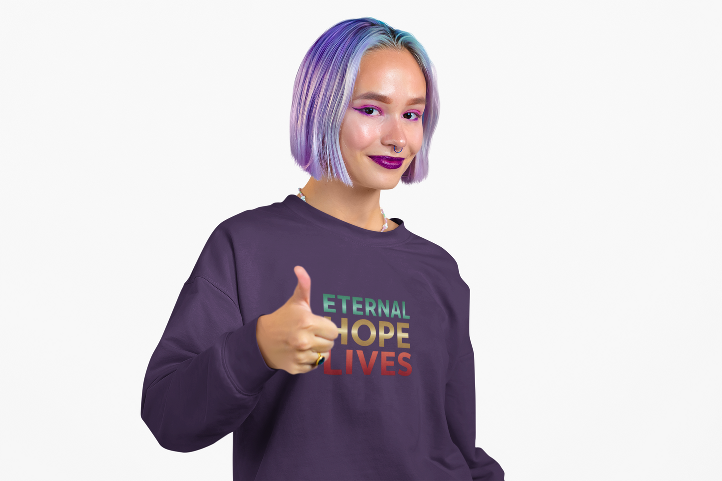 “Eternal Hope Lives” — Gildan 18000 Crewneck Sweatshirt