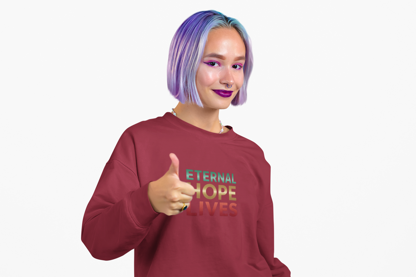 “Eternal Hope Lives” — Gildan 18000 Crewneck Sweatshirt