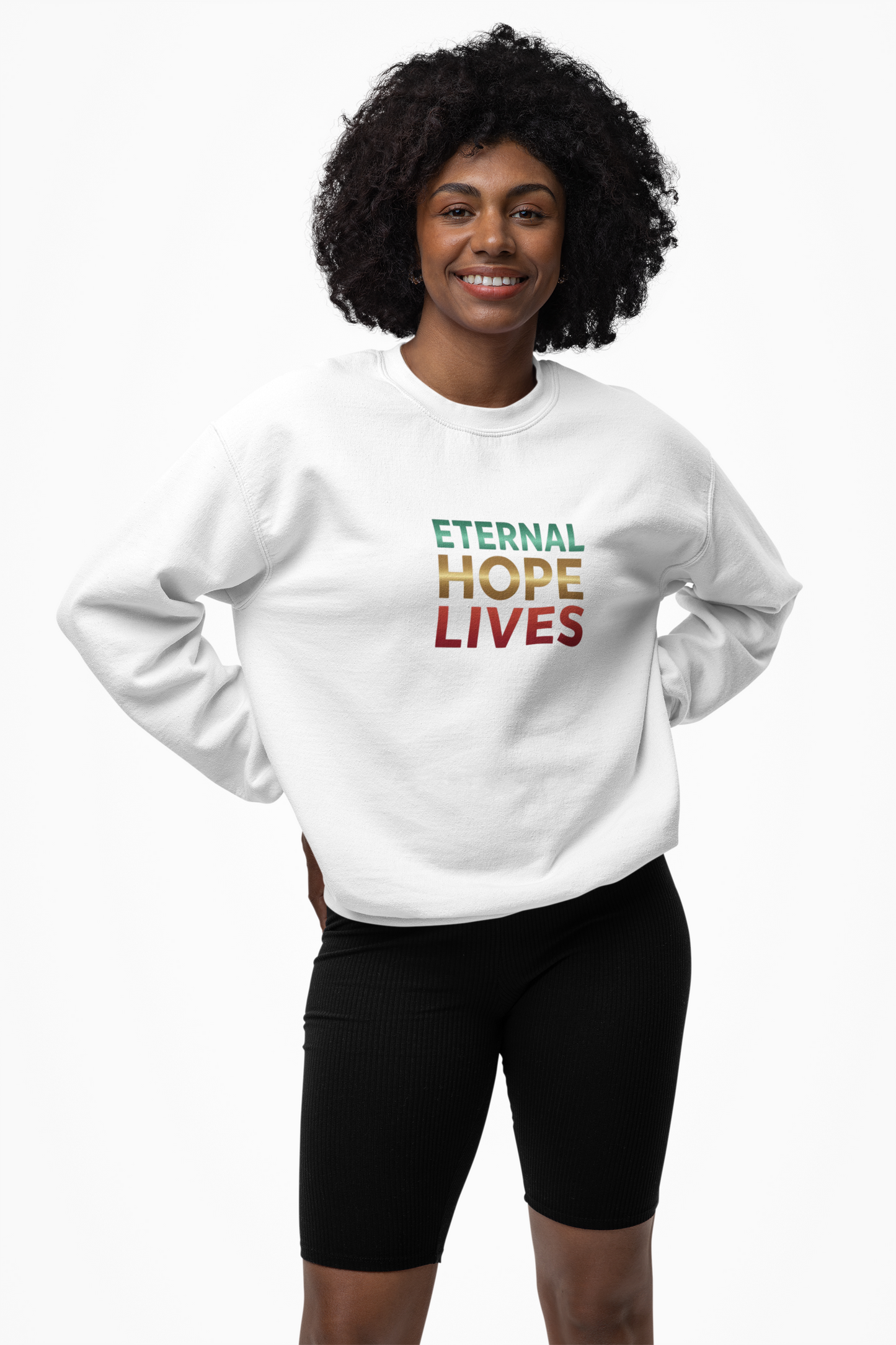 “Eternal Hope Lives” — Gildan 18000 Crewneck Sweatshirt
