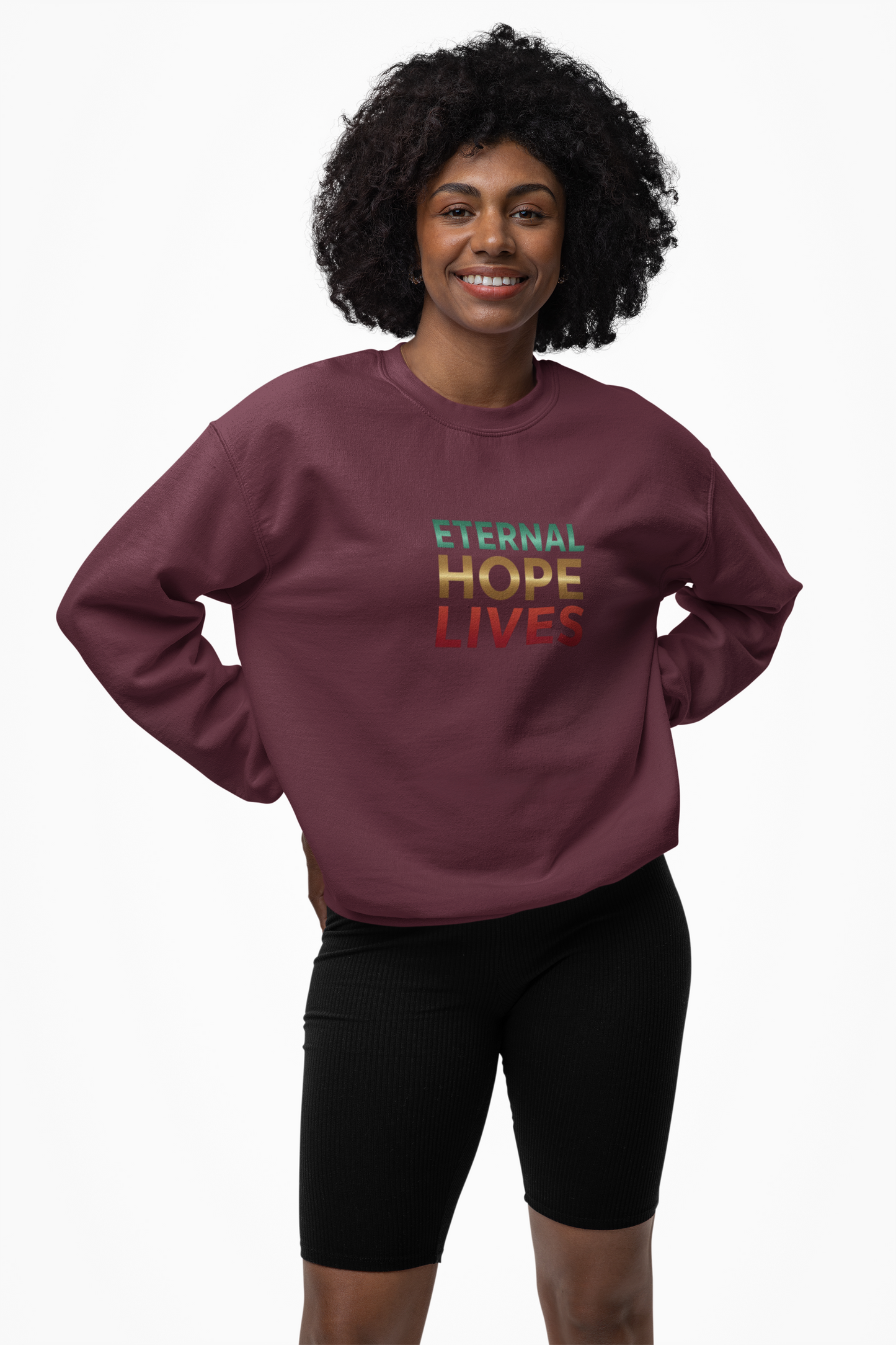“Eternal Hope Lives” — Gildan 18000 Crewneck Sweatshirt