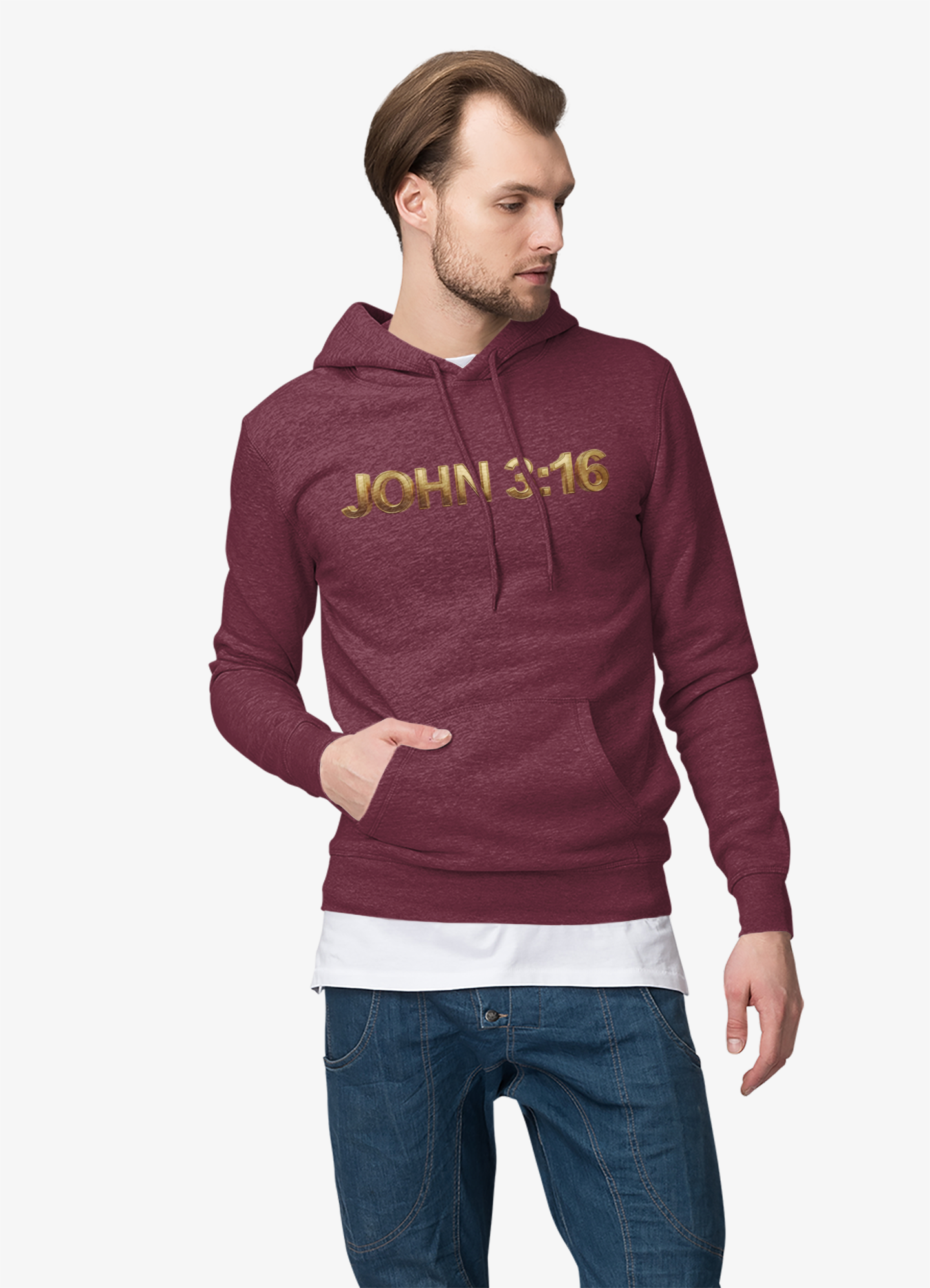 John 3:16/SAVED Unisex Heavy Blend™ Hooded Sweatshirt