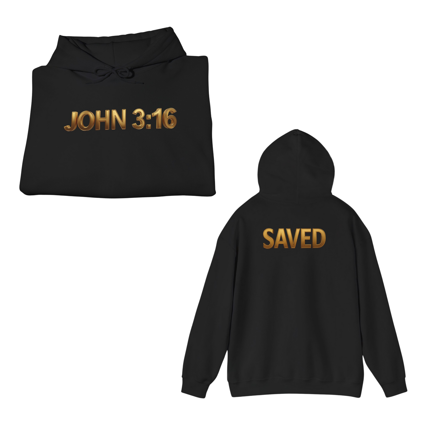 John 3:16/SAVED Unisex Heavy Blend™ Hooded Sweatshirt