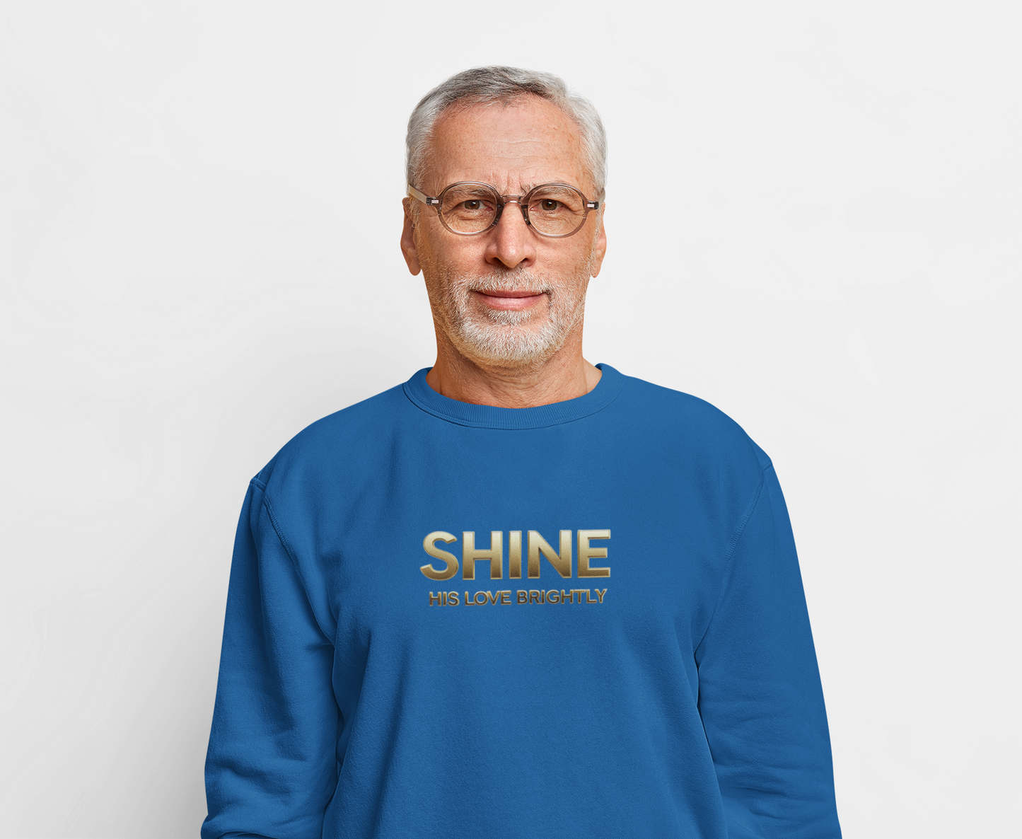 Inspirational Crewneck Sweatshirt - "Shine His Love Brightly” Edition