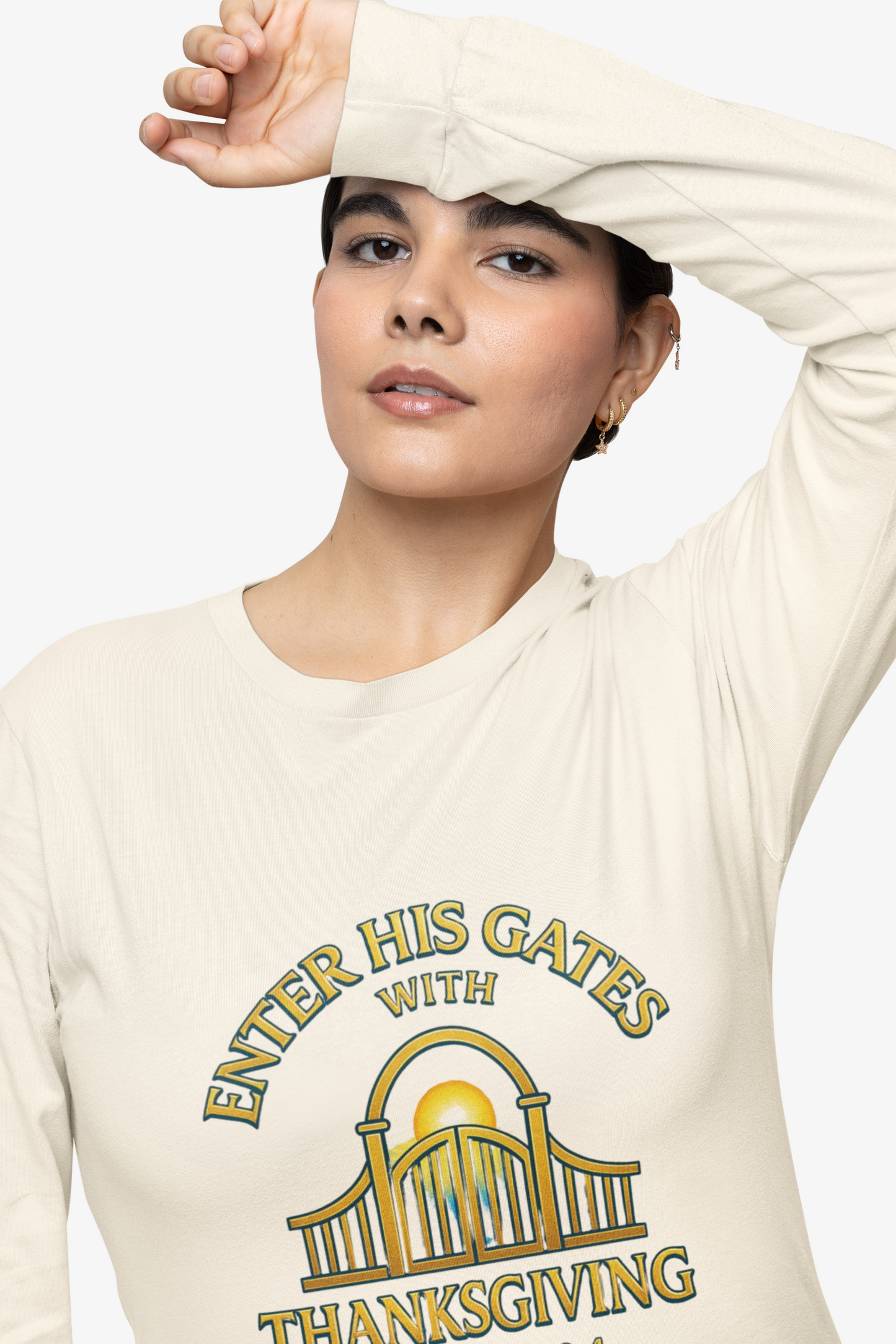 Enter His Gates with Thanksgiving – Unisex Long Sleeve T-Shirt