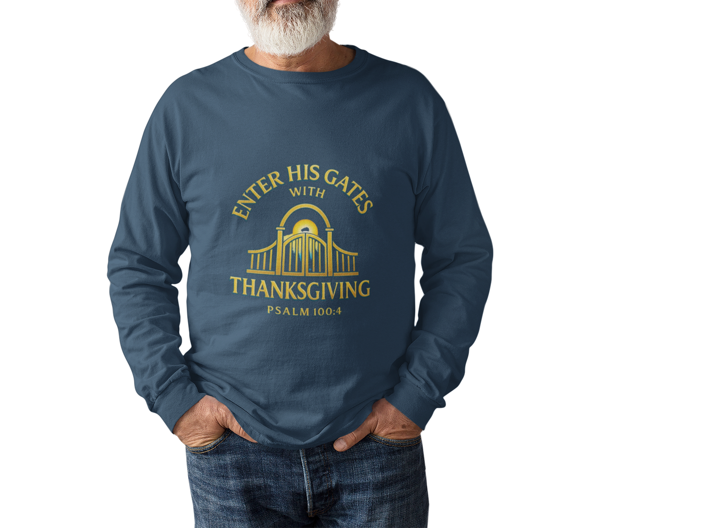 Enter His Gates with Thanksgiving – Unisex Long Sleeve T-Shirt
