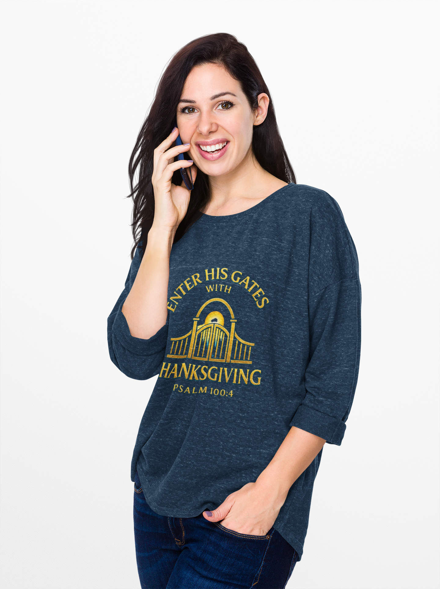 Enter His Gates with Thanksgiving – Unisex Long Sleeve T-Shirt