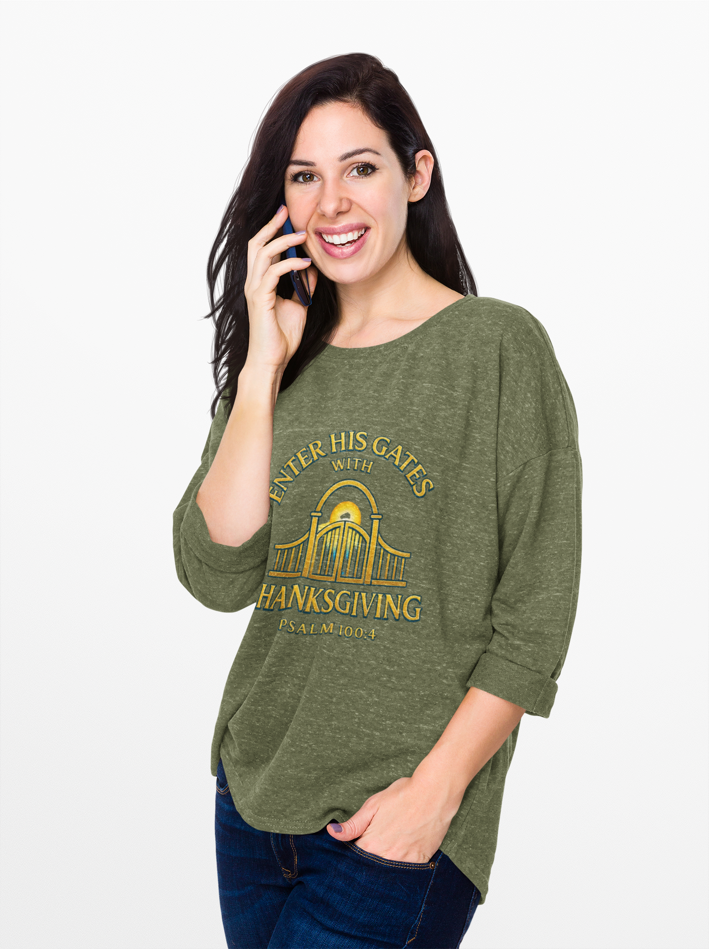 Enter His Gates with Thanksgiving – Unisex Long Sleeve T-Shirt