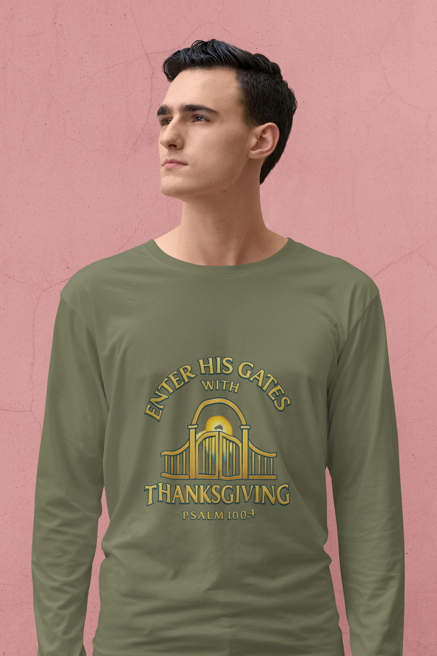 Enter His Gates with Thanksgiving – Unisex Long Sleeve T-Shirt