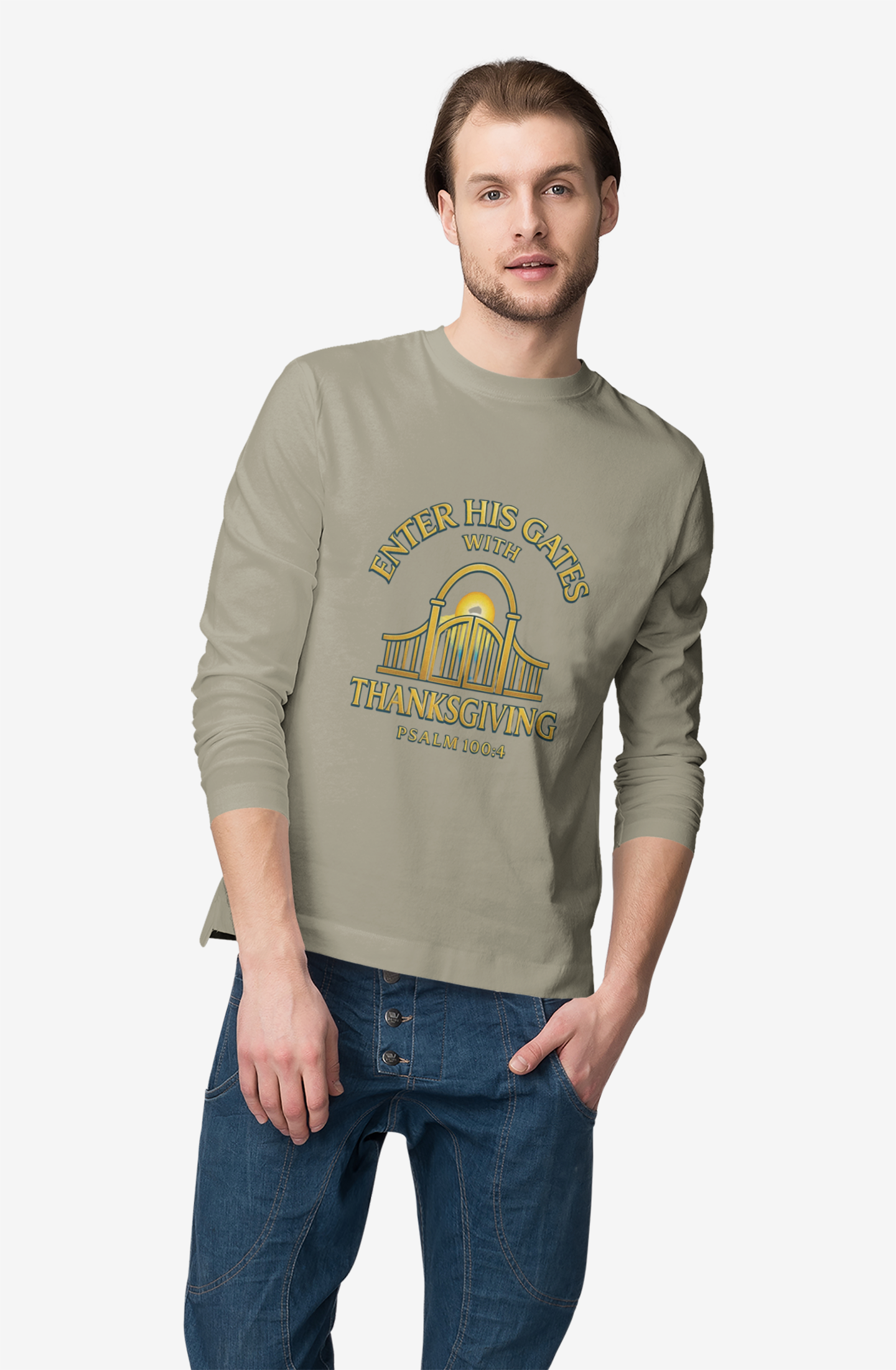 Enter His Gates with Thanksgiving – Unisex Long Sleeve T-Shirt