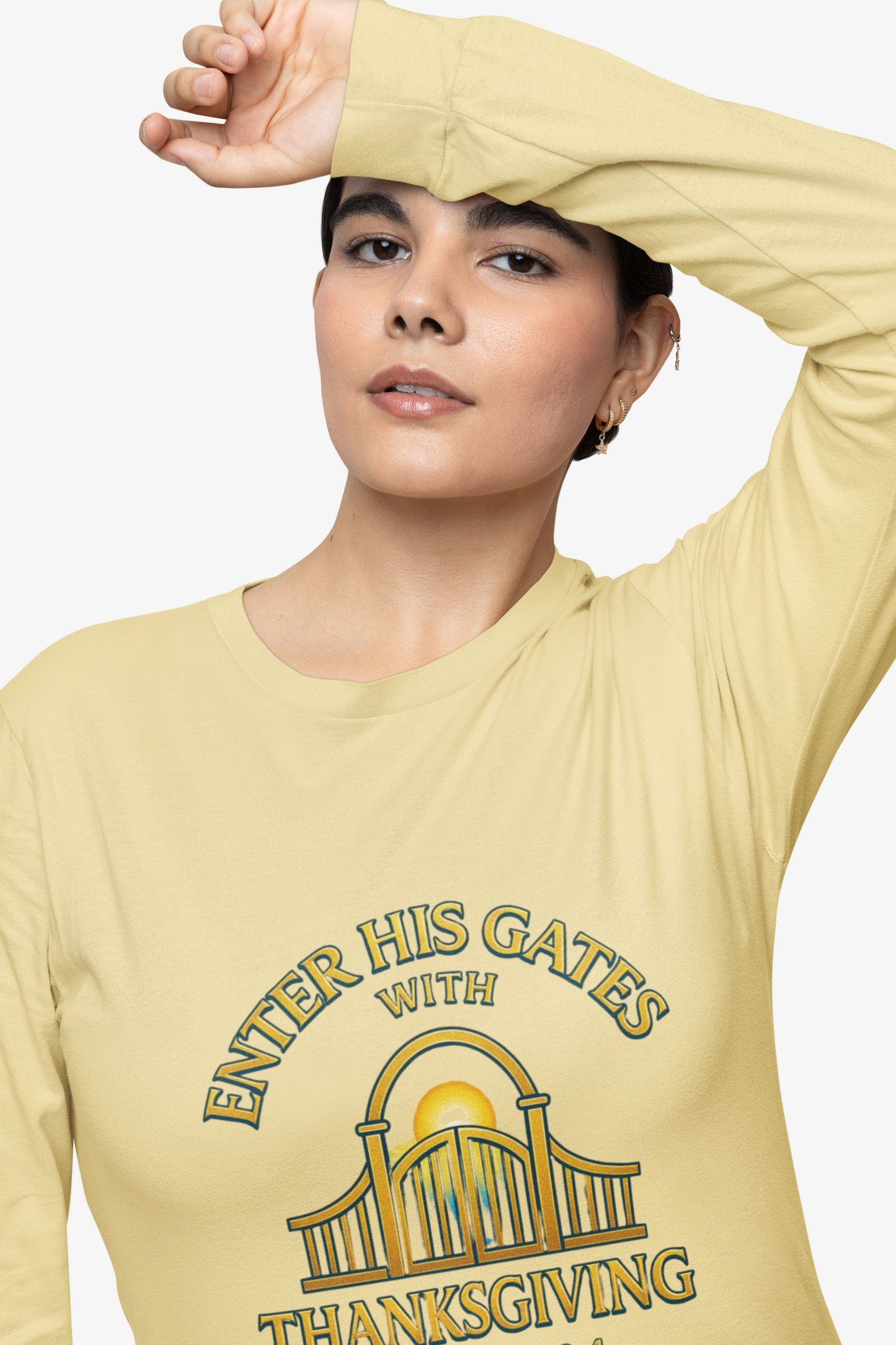 Enter His Gates with Thanksgiving – Unisex Long Sleeve T-Shirt
