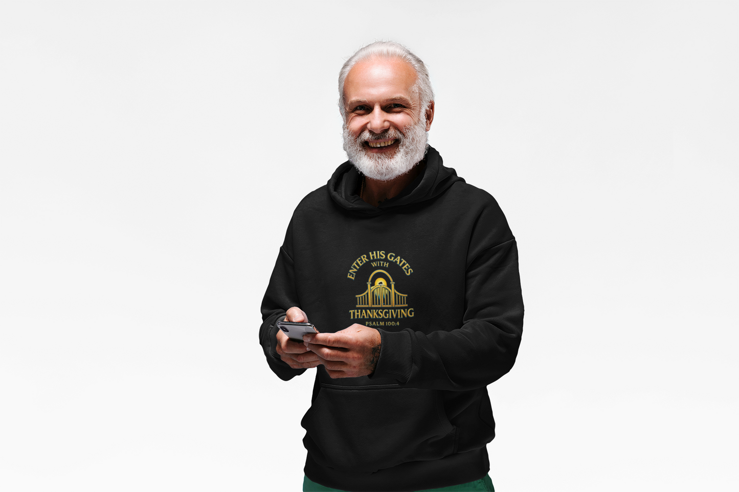 Enter His Gates with Thanksgiving – Unisex Midweight Softstyle Fleece Hoodie