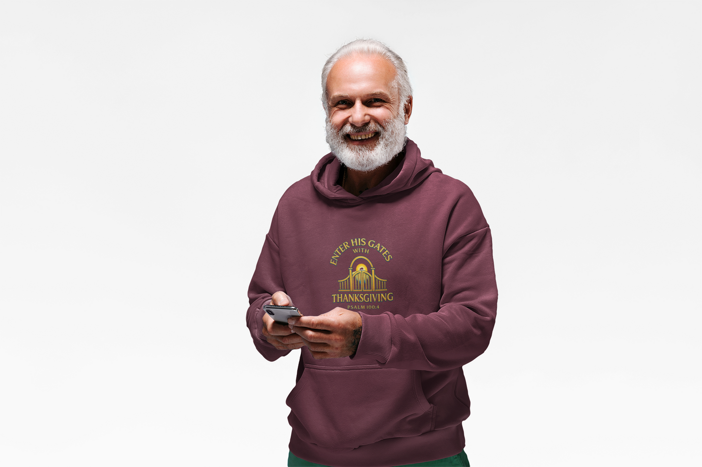 Enter His Gates with Thanksgiving – Unisex Midweight Softstyle Fleece Hoodie